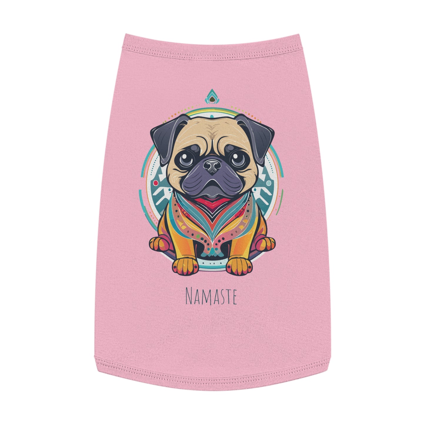 Namaste Pug Pet Tank Top, Stylish Dog Apparel, Yoga Pet Wear, Pet Summer Outfit, Dog Lover Gift, Funny Dog Shirt