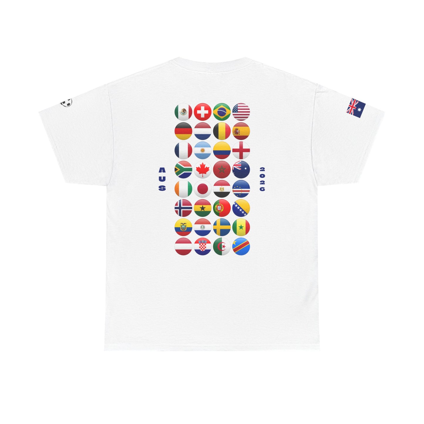 Australia Football T-Shirt - Unisex Australia Soccer Fan Tee with Flag (2026)