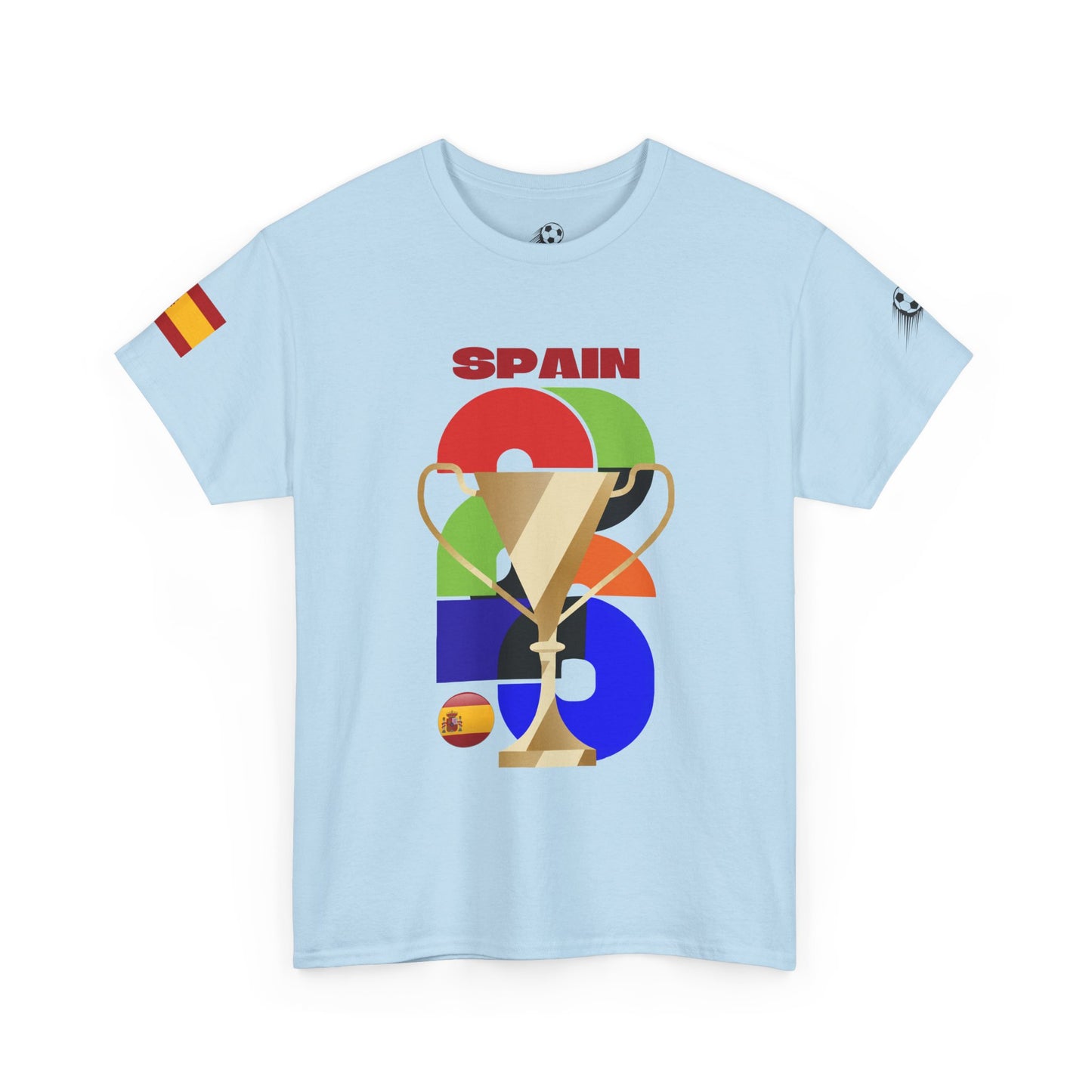 Spain Football T-Shirt - Unisex Spain Soccer Fan Tee with Flag (2026)
