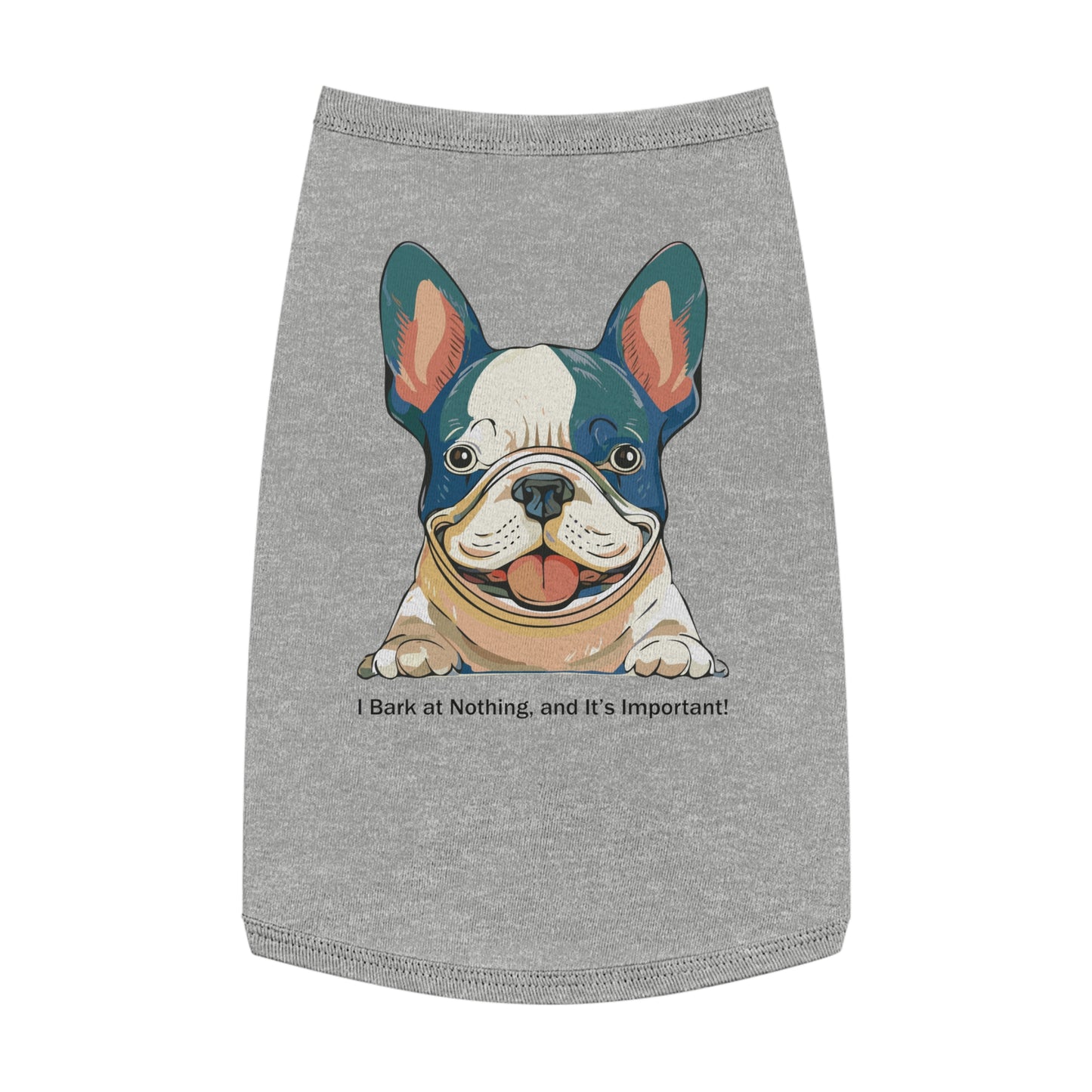 Adorable French Bulldog Pet Tank Top, Dog Summer Tee, Cute Canine Shirt, Pet Apparel, Gift for Dog Lovers, Casual Dog Wear