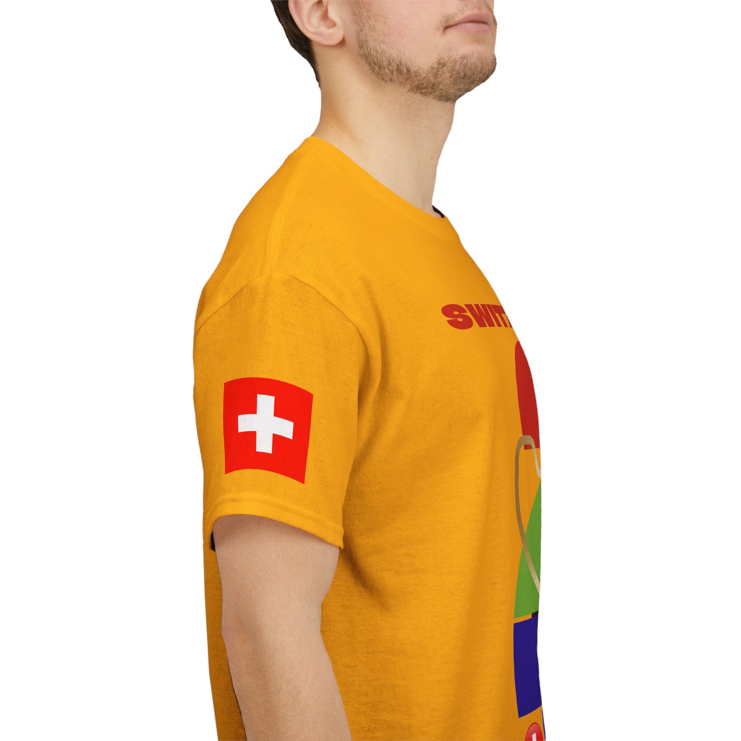 Switzerland Football T-Shirt - Unisex Switzerland Soccer Fan Tee with Flag (2026)