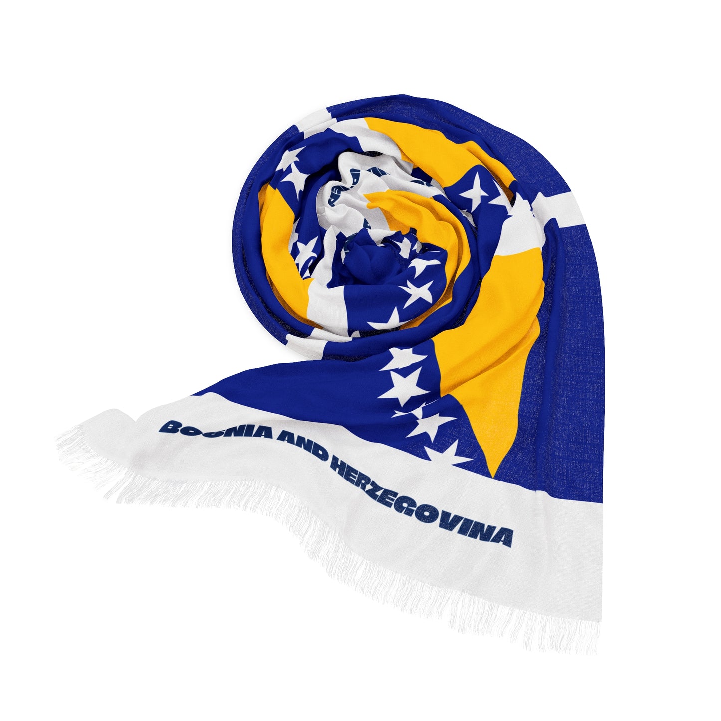 Bosnia and Herzegovina Soccer Scarf - Bosnia and Herzegovina Football Supporter Scarf with Flag (2026)