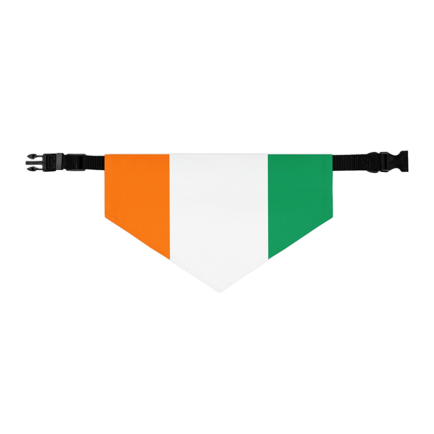 Ivory Coast Soccer Dog Bandana — Ivorian Flag Snap-On Pet Bandana, Fan Gear