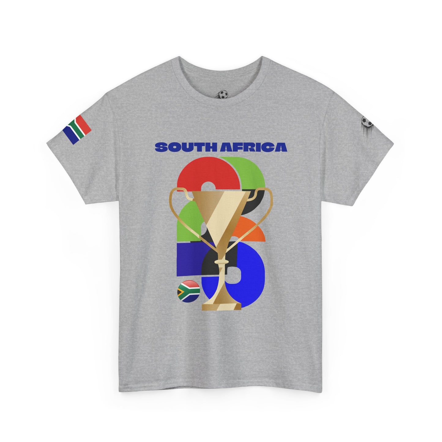 South Africa Football T-Shirt - Unisex South Africa Soccer Fan Tee with Flag (2026)
