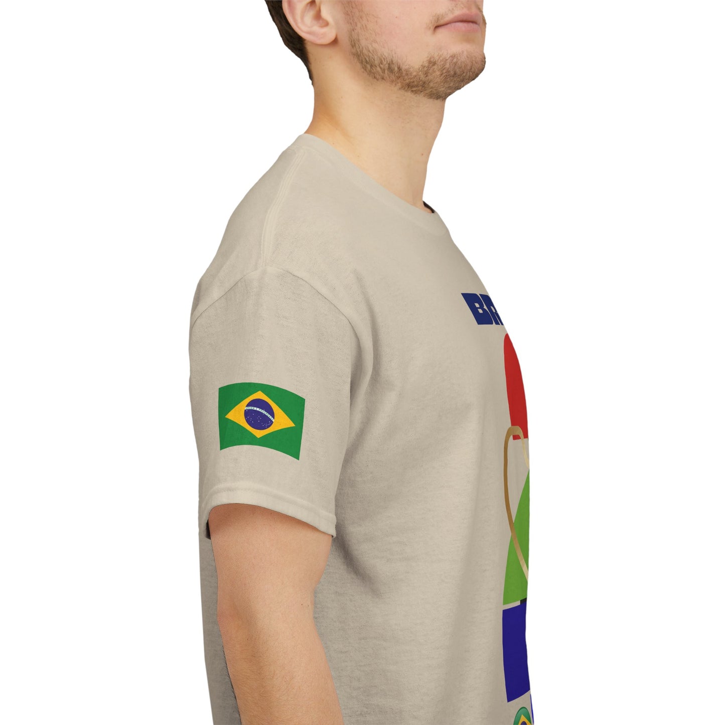 Brazil Football T-Shirt - Unisex Brazil Soccer Fan Tee with Flag (2026)