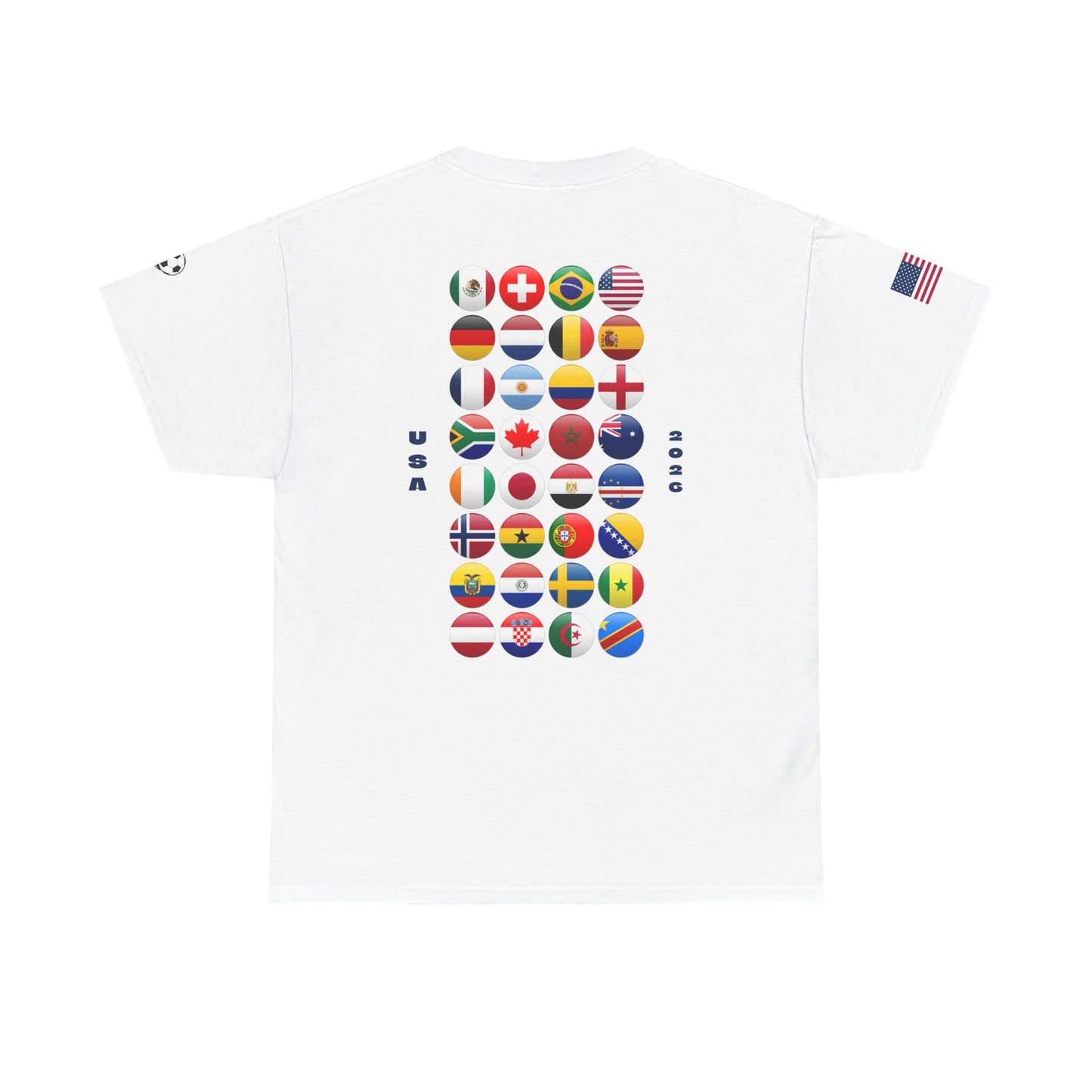 United States Football T-Shirt - Unisex United States Soccer Fan Tee with Flag (2026)