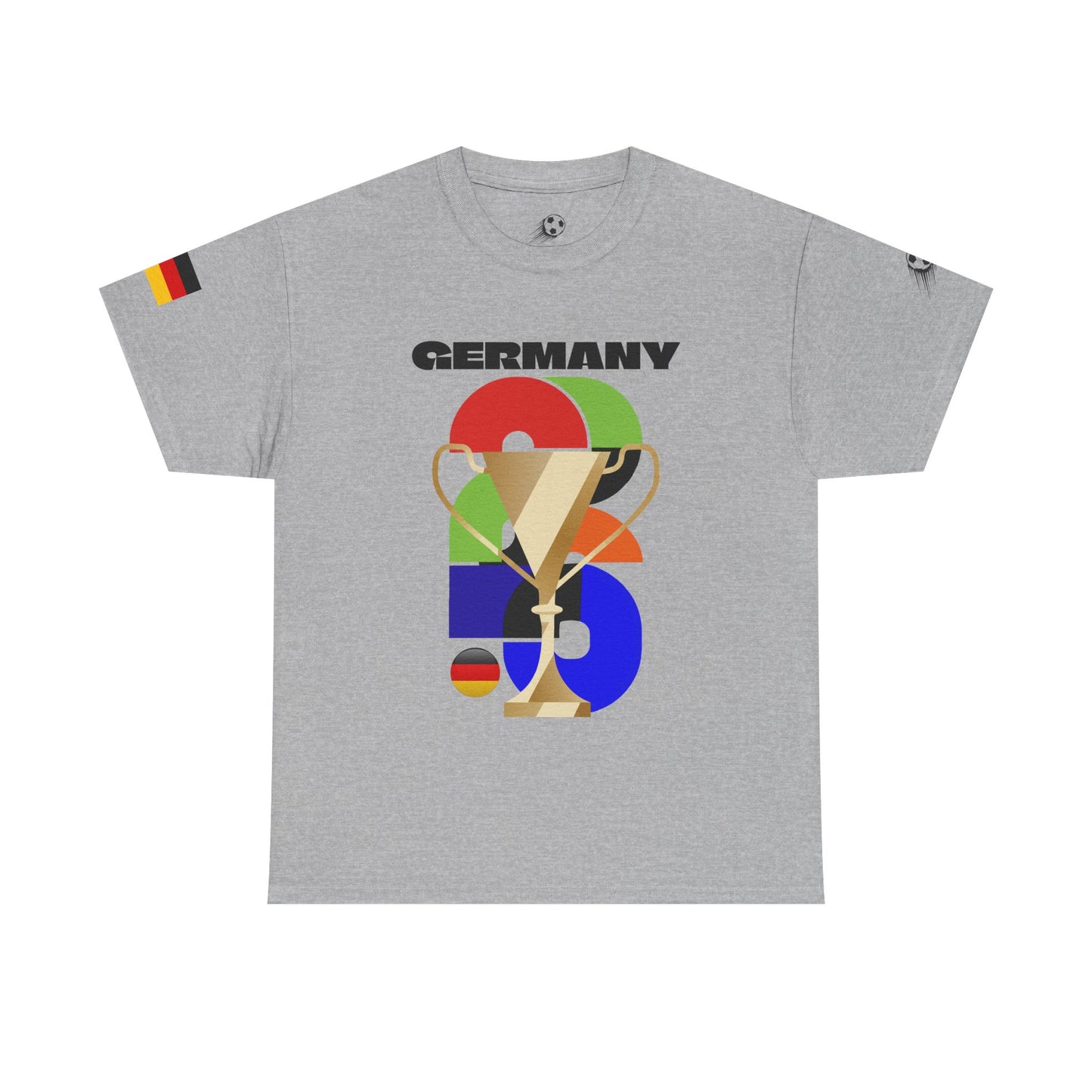 Germany Football T-Shirt - Unisex Germany Soccer Fan Tee with Flag (2026)