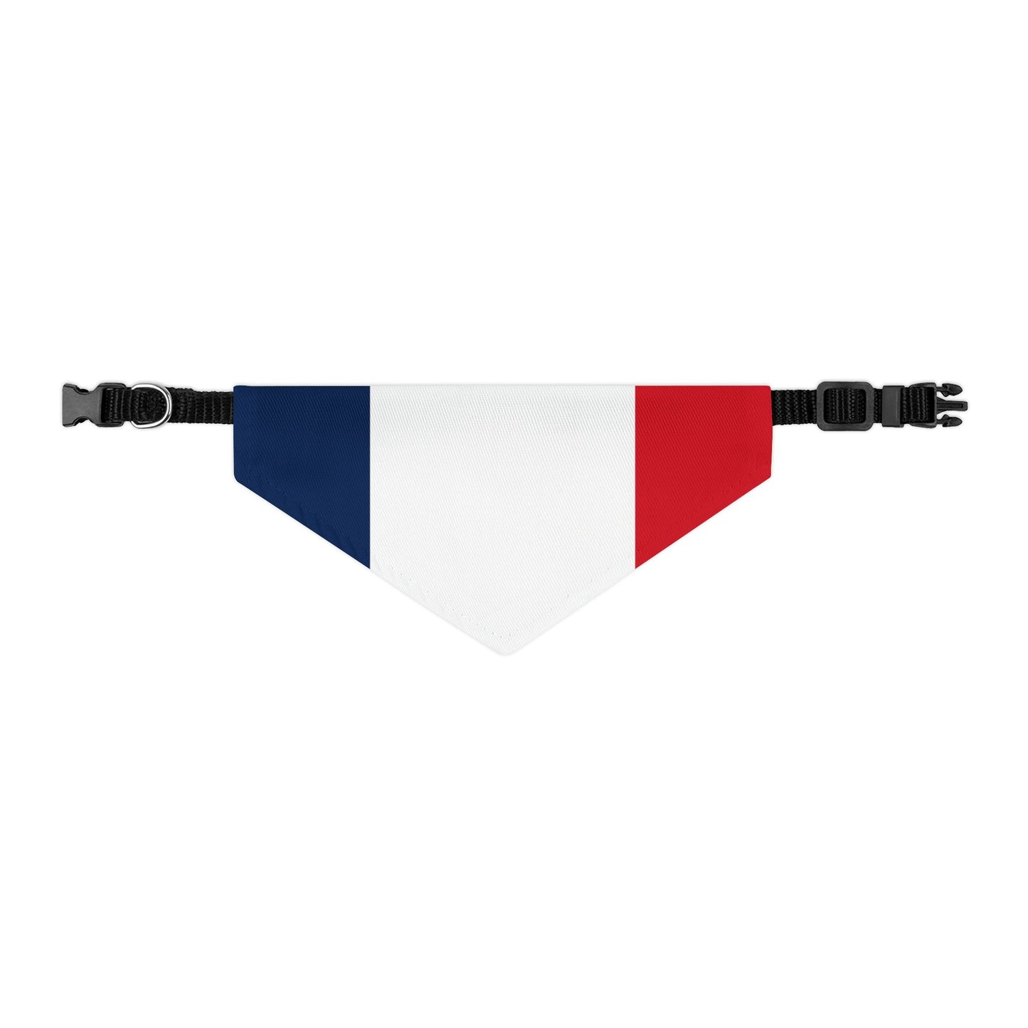France Soccer Dog Bandana — French Flag Snap-On Pet Bandana, Fan Gear