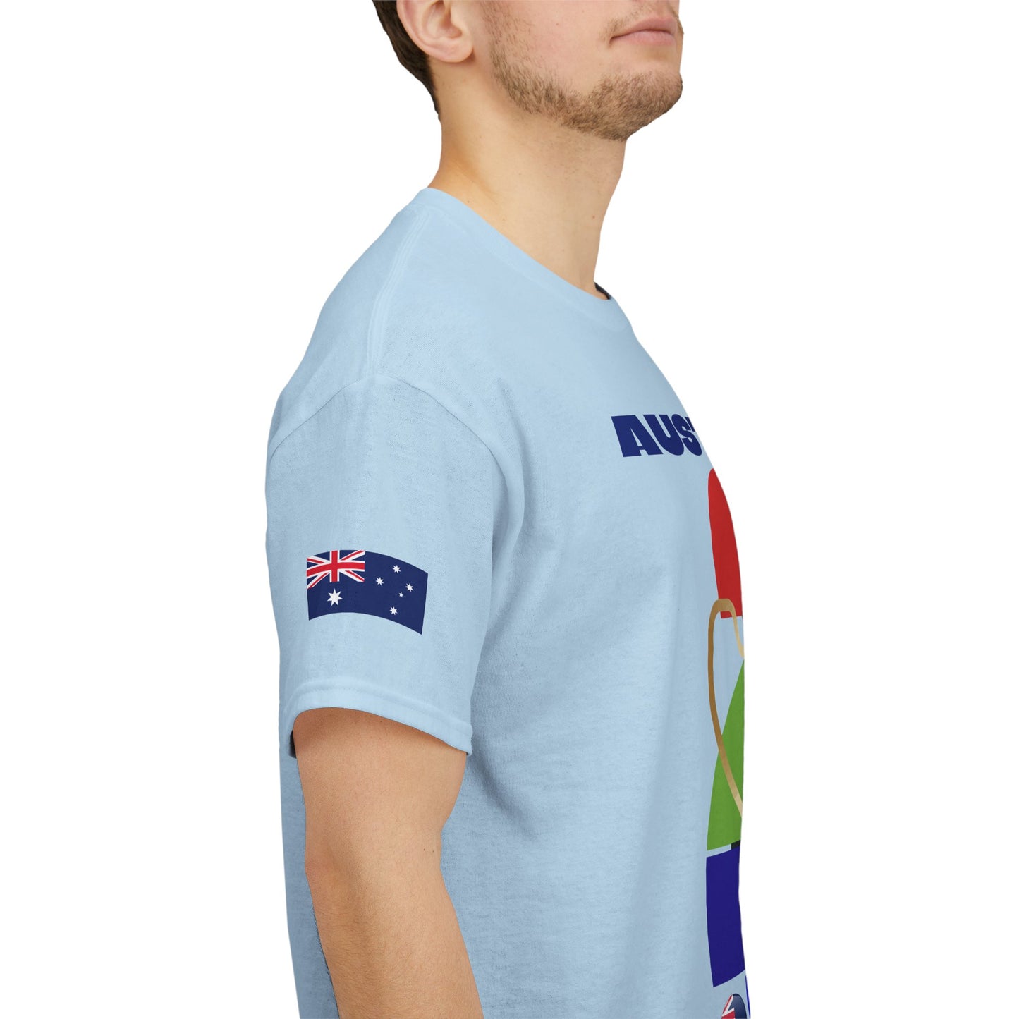 Australia Football T-Shirt - Unisex Australia Soccer Fan Tee with Flag (2026)