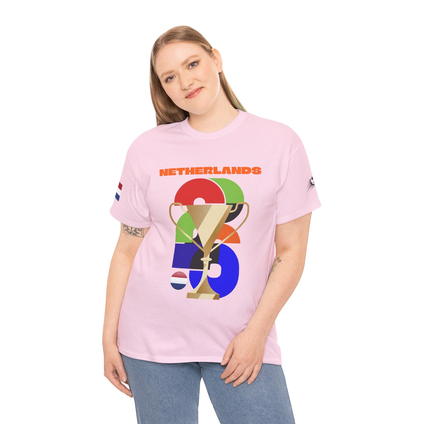 Netherlands Football T-Shirt - Unisex Netherlands Soccer Fan Tee with Flag (2026)