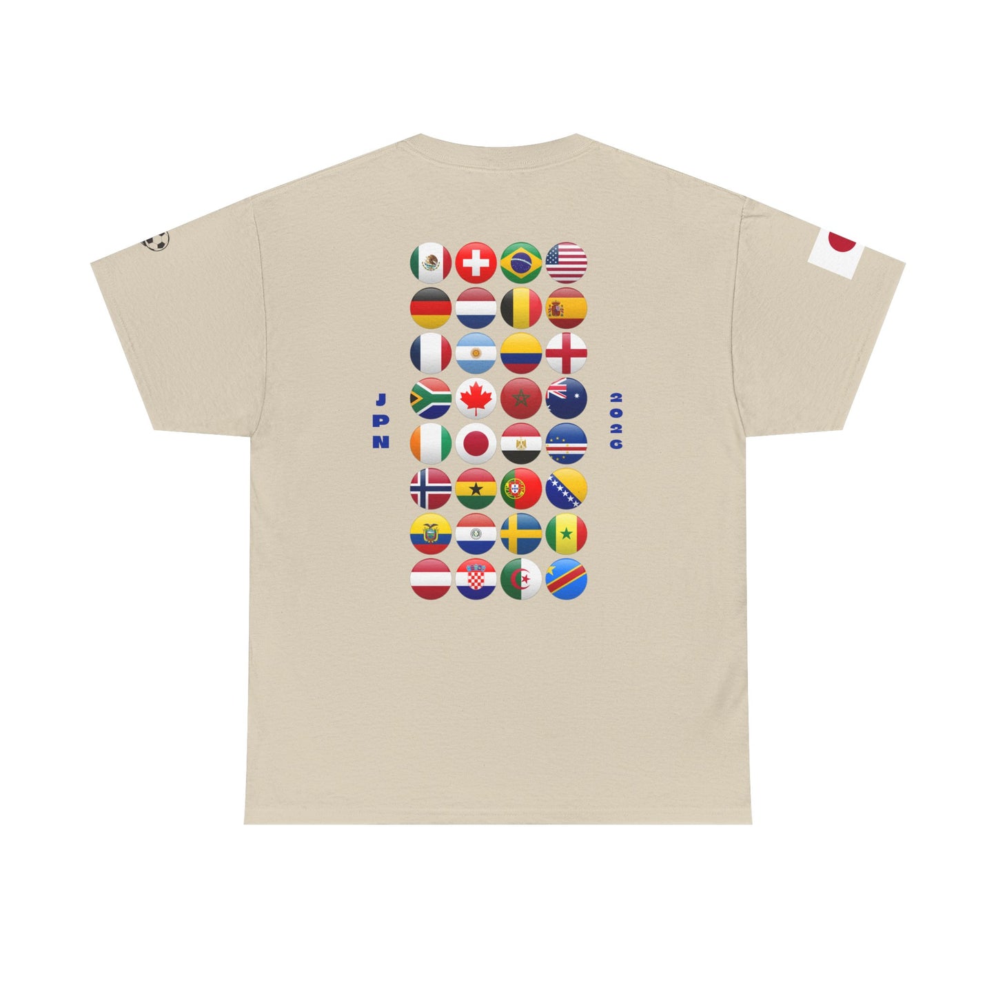 Japan Football T-Shirt - Unisex Japan Soccer Fan Tee with Flag (2026)