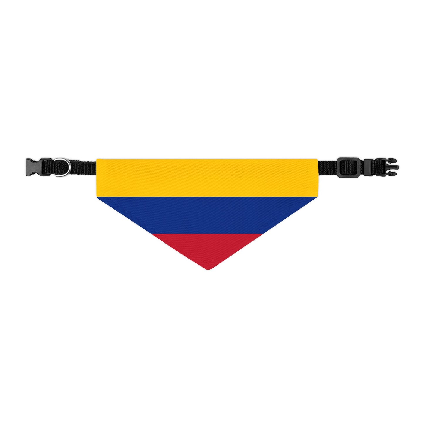 Colombia Soccer Dog Bandana — Colombian Flag Snap-On Pet Bandana, Fan Gear
