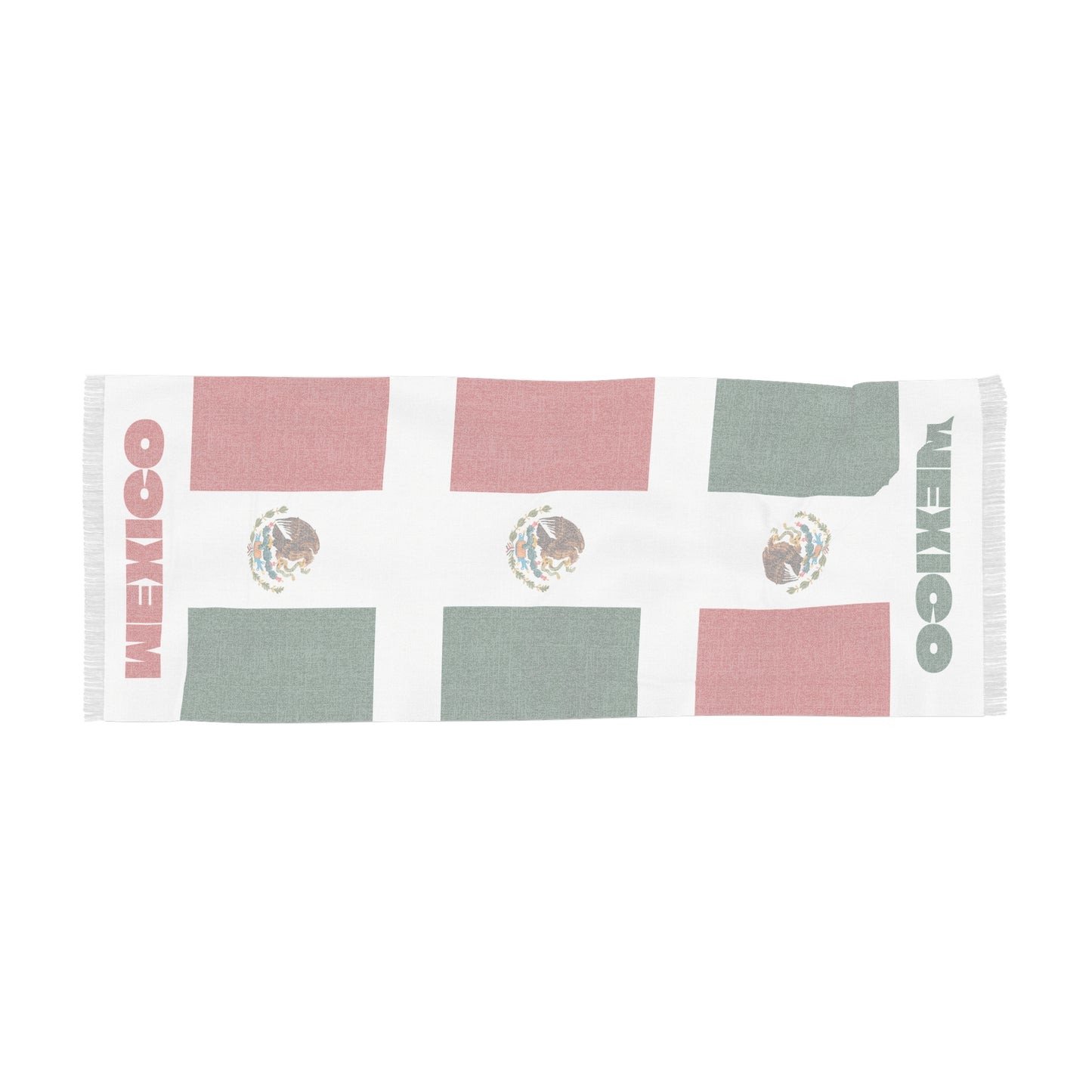 Mexico Soccer Scarf - Mexican Football Supporter Scarf with Flag (2026)