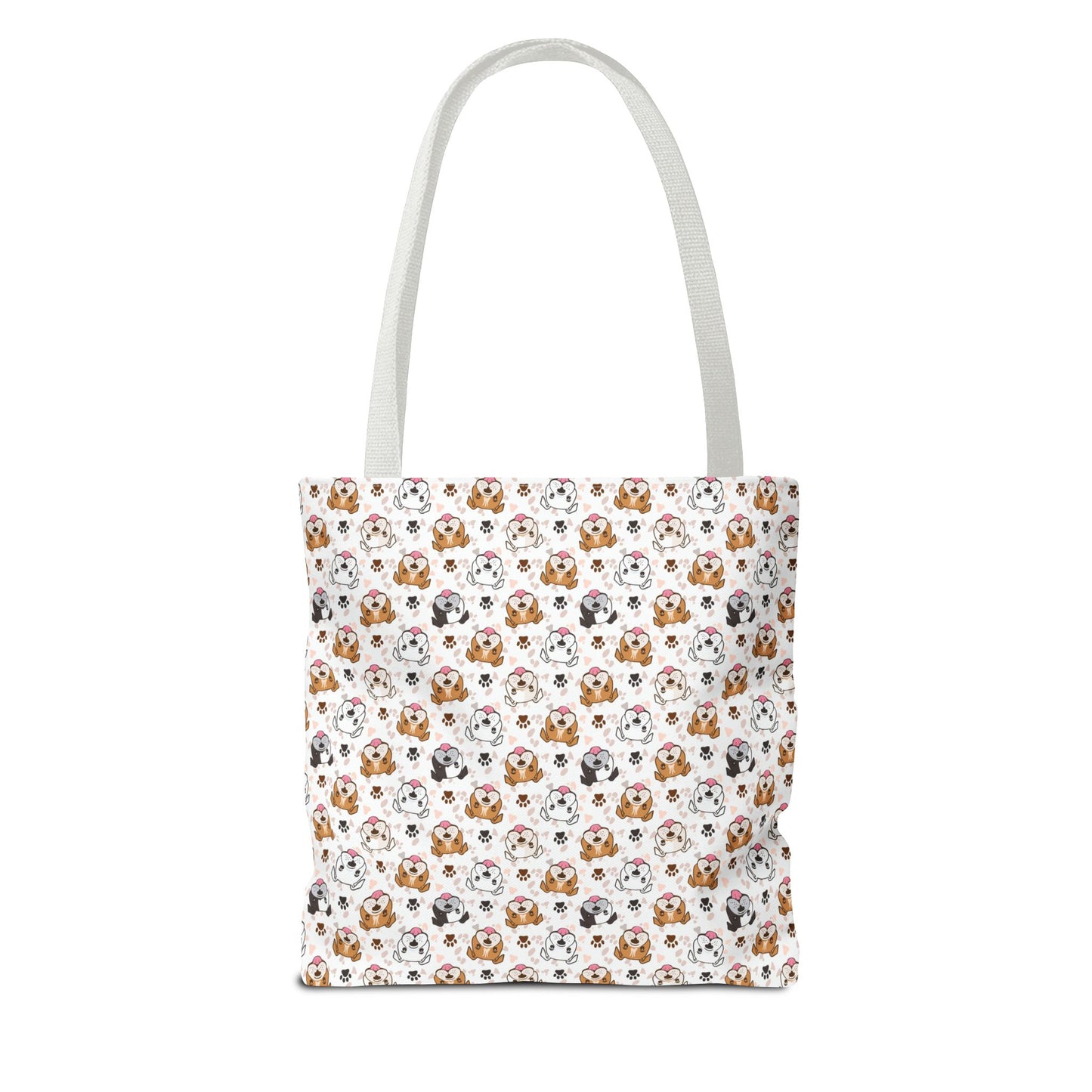 English Bulldog Tote Bag, Bulldog Lover Gift, Paw Print Design, Pet Owner Gift, Shopping Bag, Bulldog Mom/Dad Gift