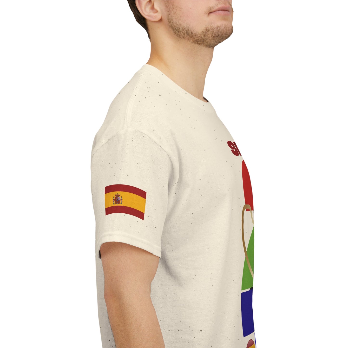 Spain Football T-Shirt - Unisex Spain Soccer Fan Tee with Flag (2026)
