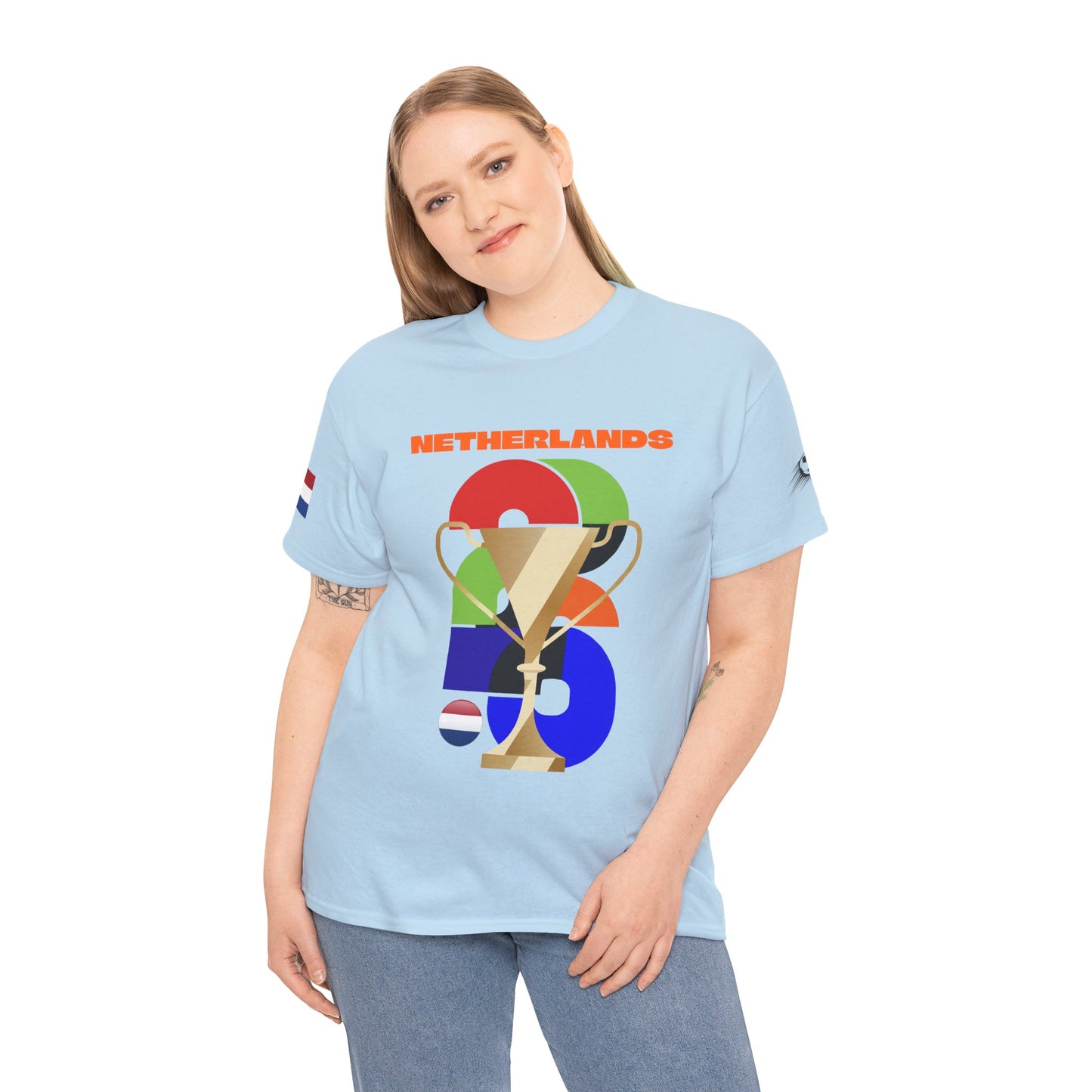 Netherlands Football T-Shirt - Unisex Netherlands Soccer Fan Tee with Flag (2026)