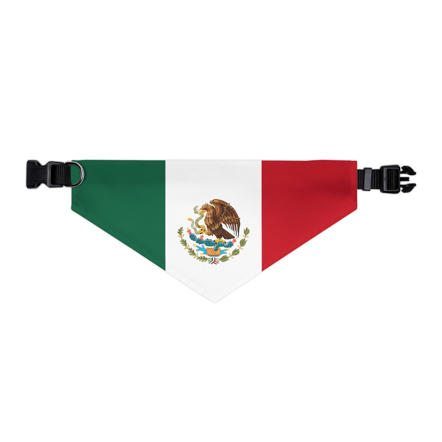 Mexico Soccer Dog Bandana — Mexican Flag Snap-On Pet Bandana, Fan Gear