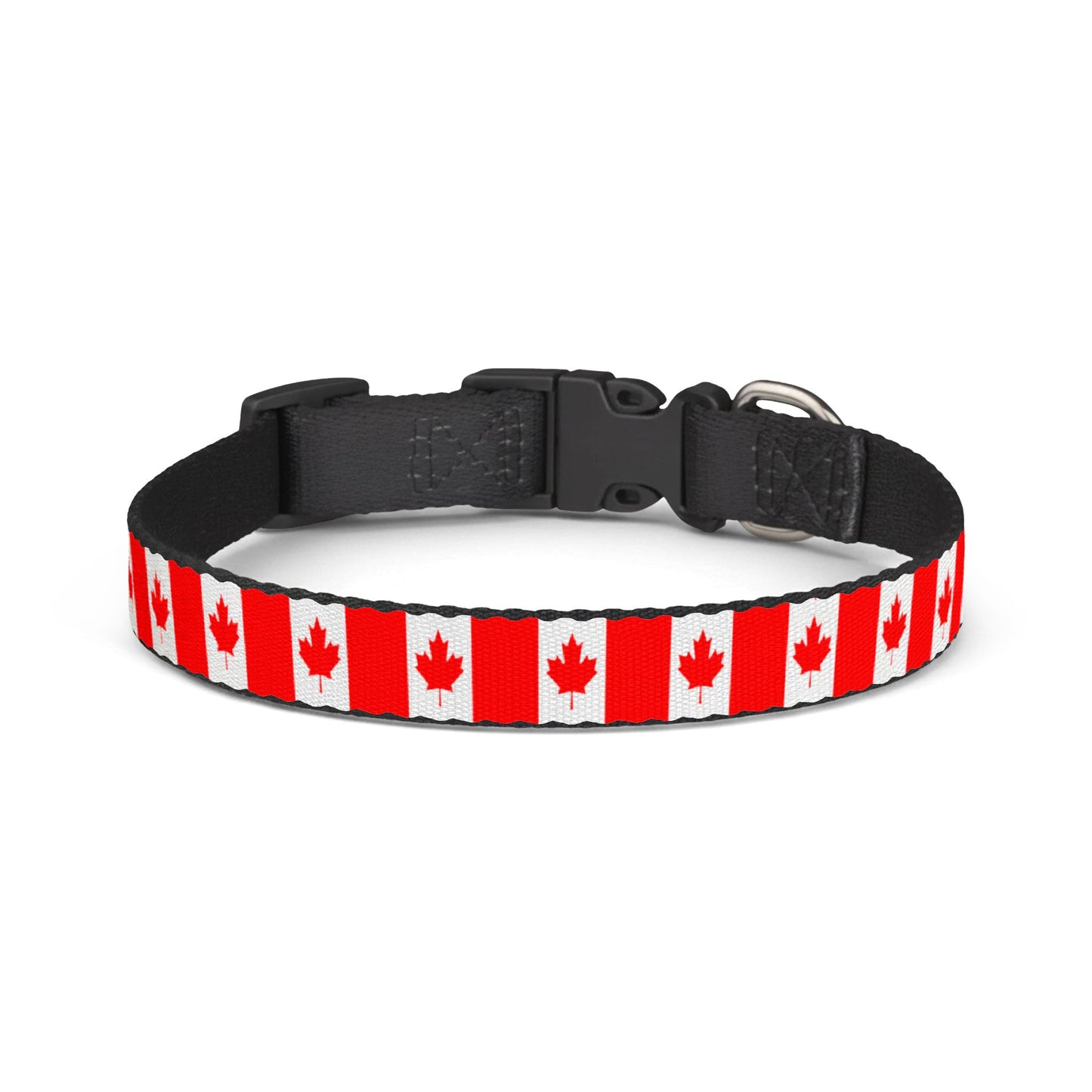 Canada Soccer Dog Collar — Canadian Flag Grid Clip-On Pet Collar, Fan Gear