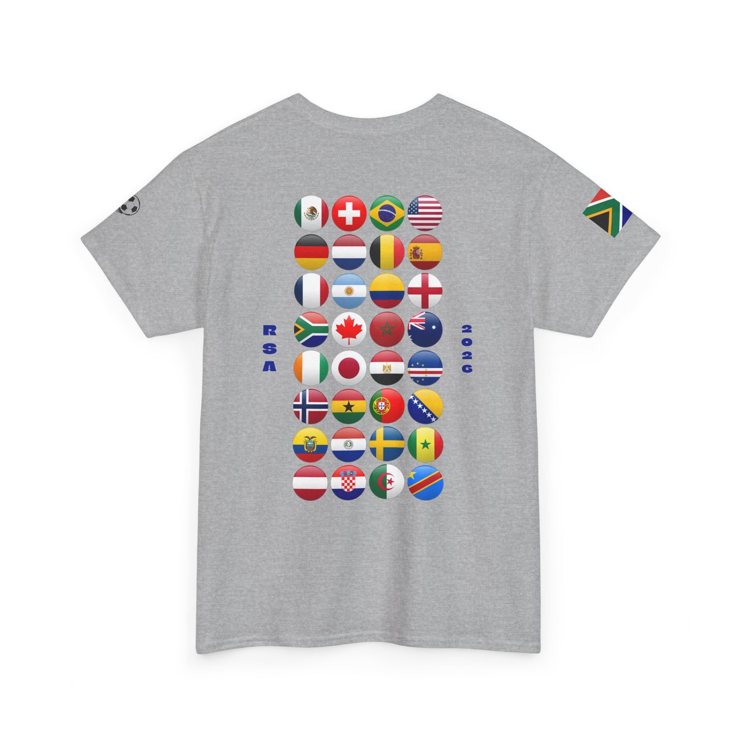 South Africa Football T-Shirt - Unisex South Africa Soccer Fan Tee with Flag (2026)