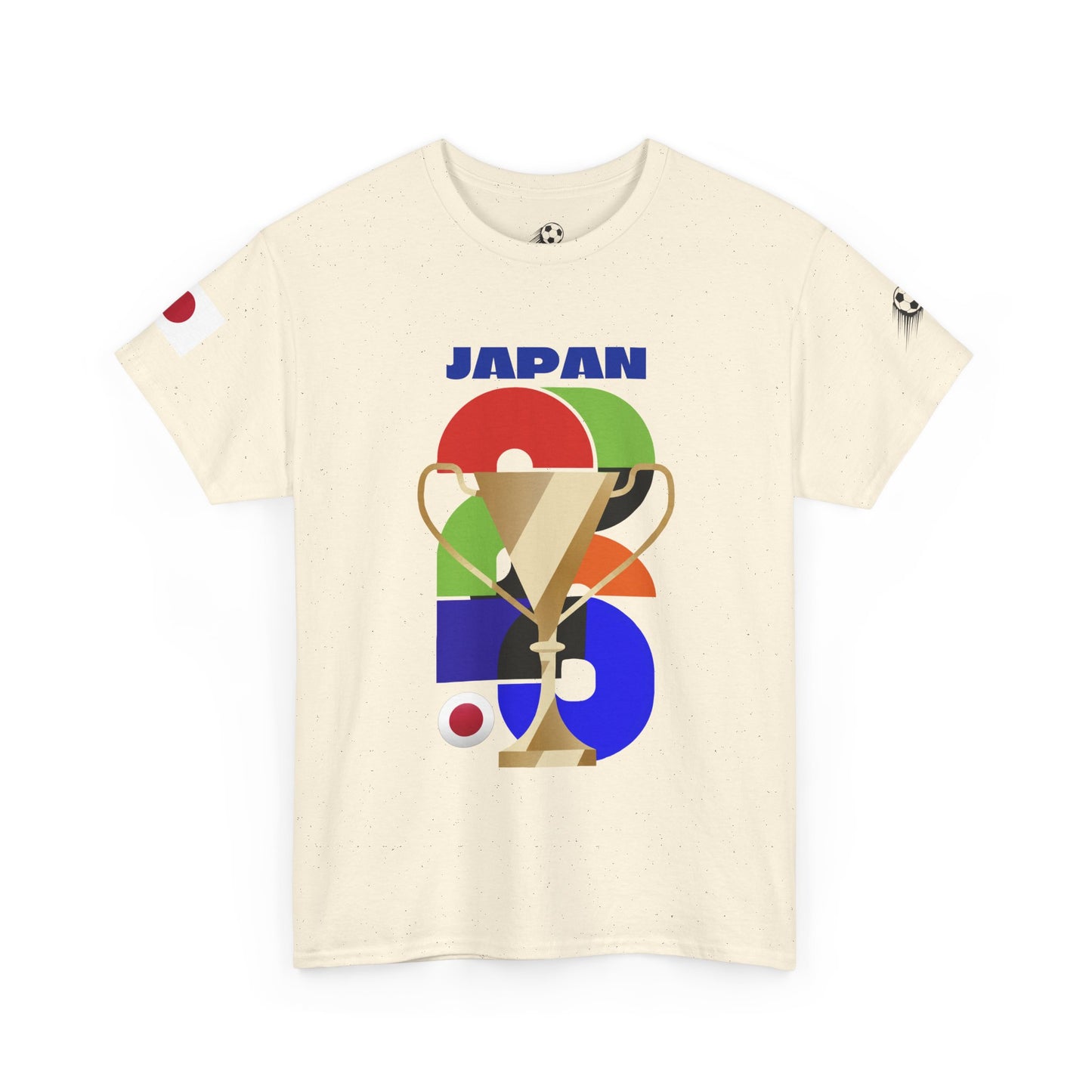 Japan Football T-Shirt - Unisex Japan Soccer Fan Tee with Flag (2026)
