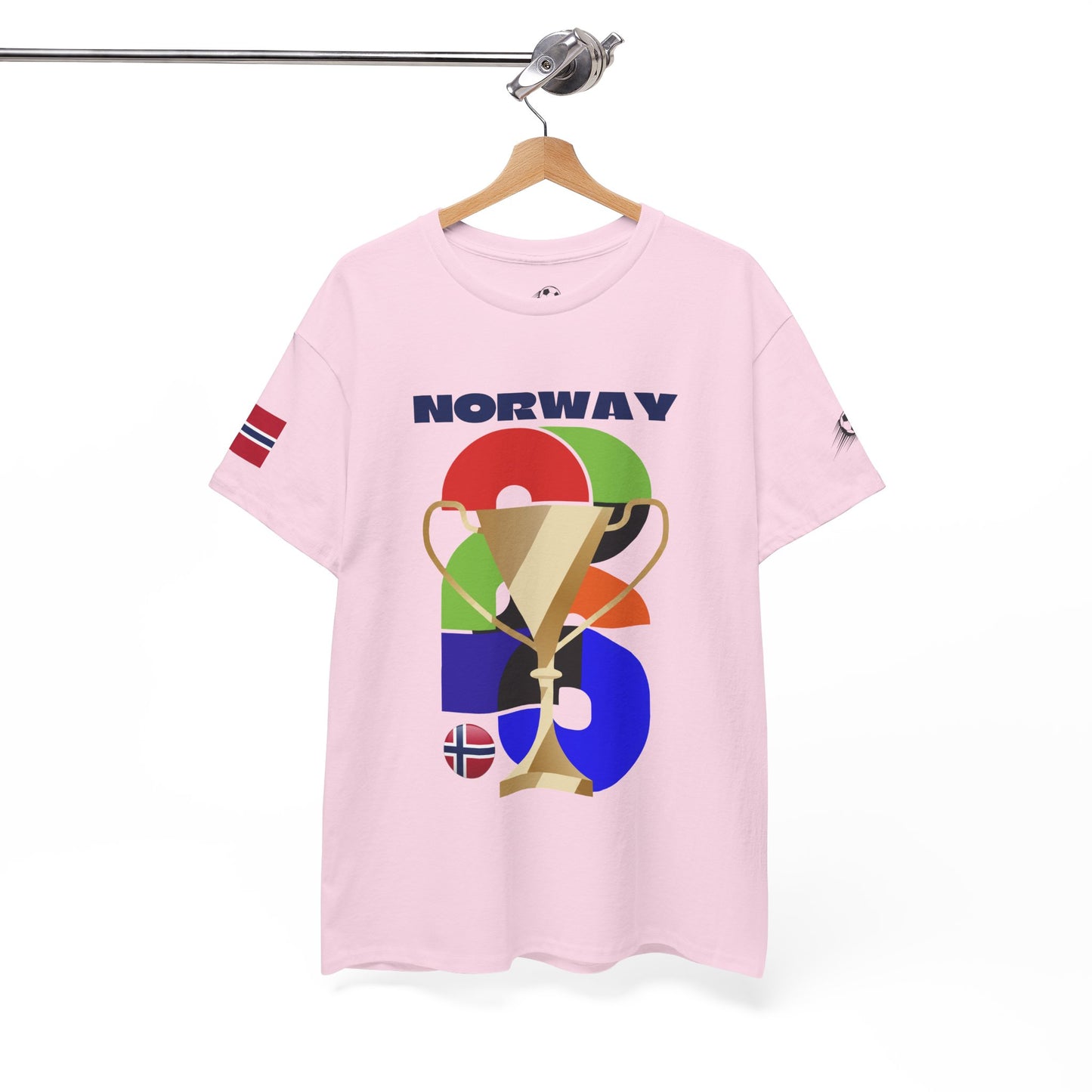 Norway Football T-Shirt - Unisex Norway Soccer Fan Tee with Flag (2026)