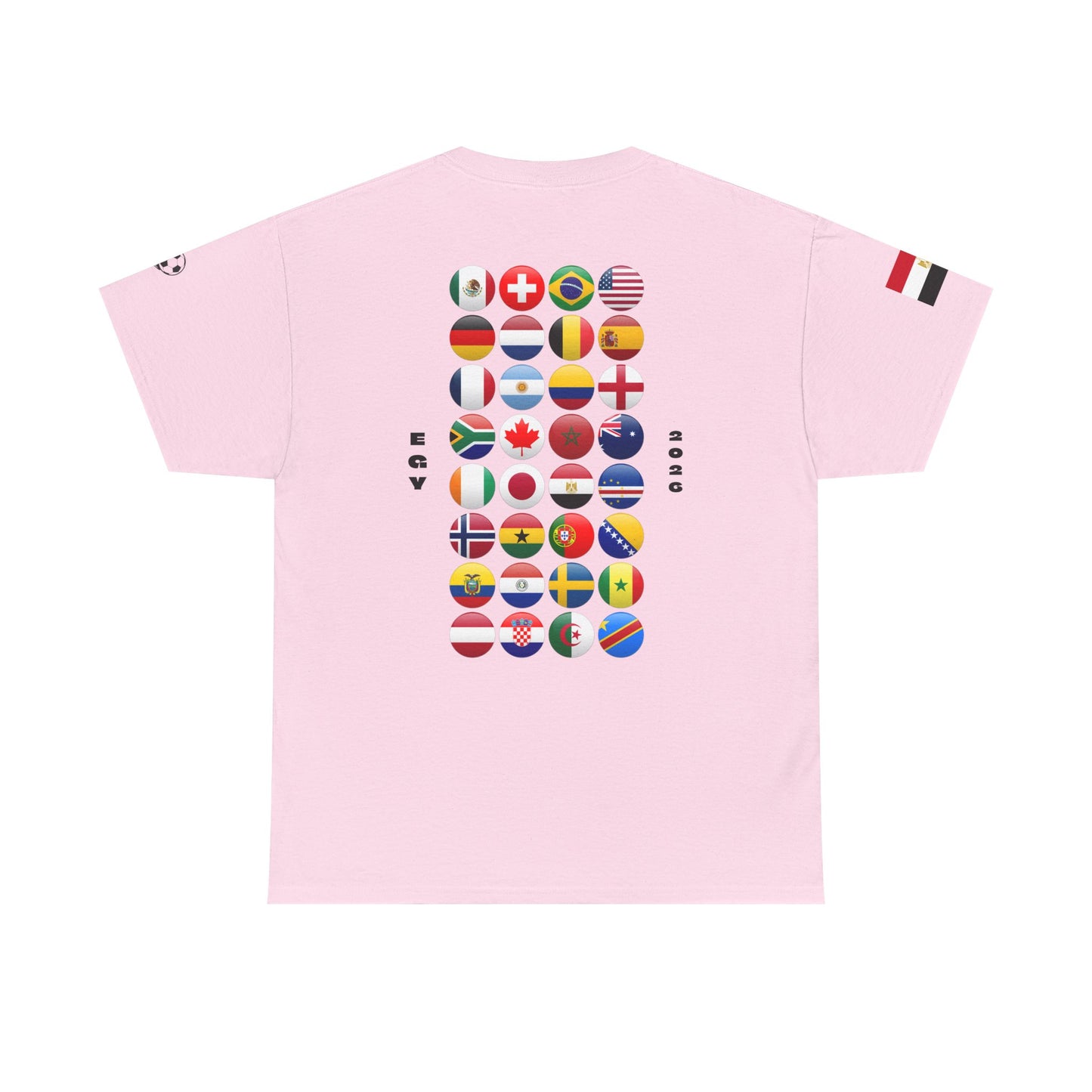 Egypt Football T-Shirt - Unisex Egypt Soccer Fan Tee with Flag (2026)