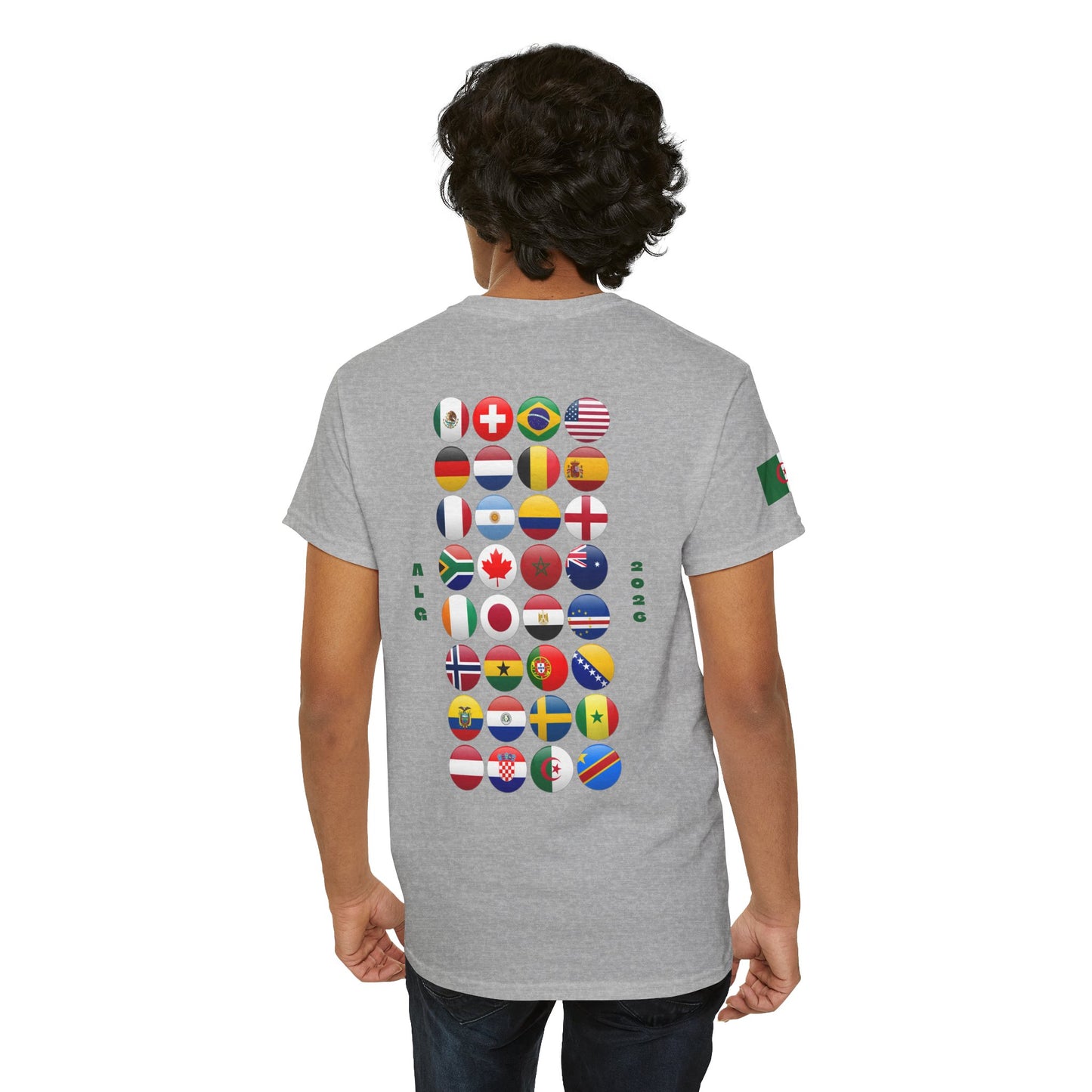 Algeria Football T-Shirt - Unisex Algeria Soccer Fan Tee with Flag (2026)