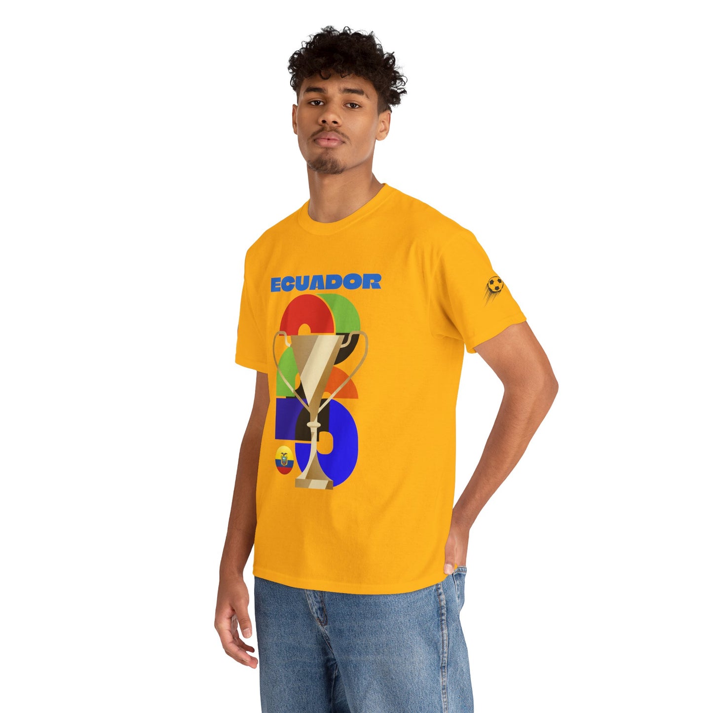 Ecuador Football T-Shirt - Unisex Ecuador Soccer Fan Tee with Flag (2026)