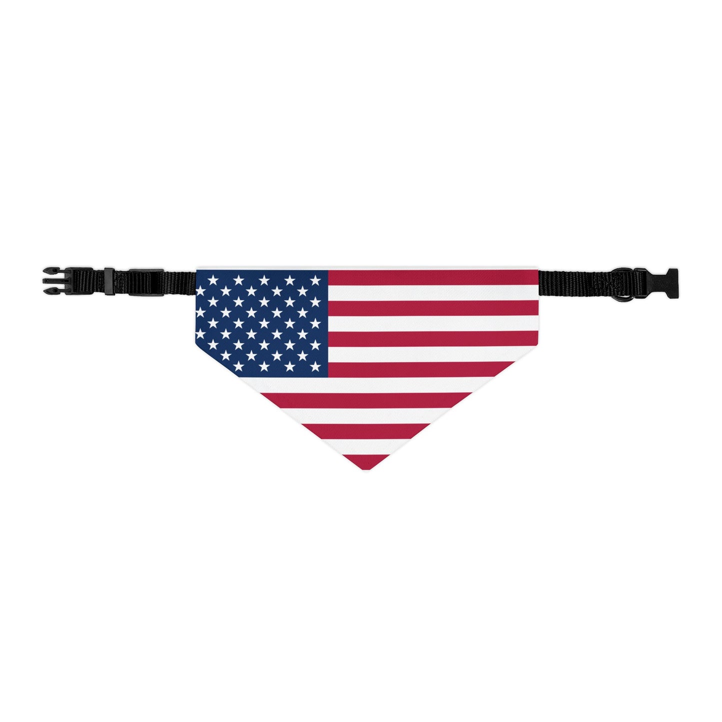 United States Soccer Dog Bandana — American Flag Snap-On Pet Bandana, Fan Gear