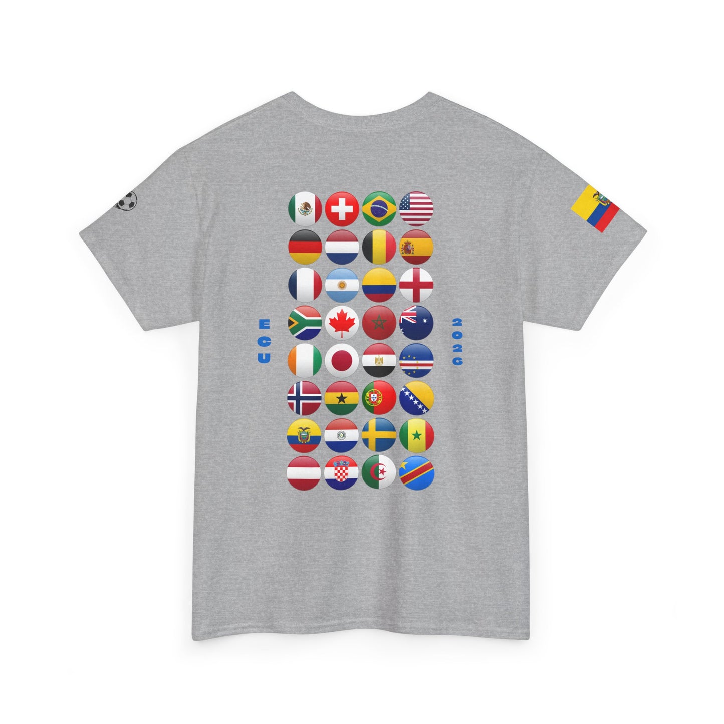 Ecuador Football T-Shirt - Unisex Ecuador Soccer Fan Tee with Flag (2026)