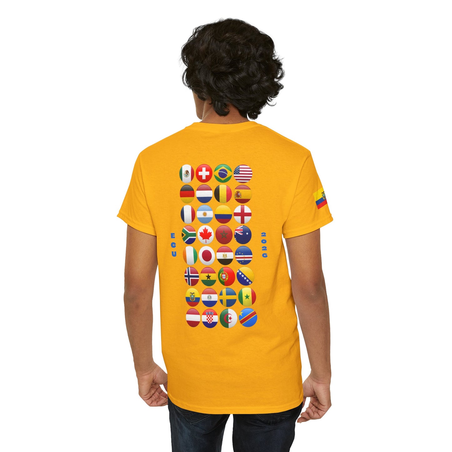 Ecuador Football T-Shirt - Unisex Ecuador Soccer Fan Tee with Flag (2026)
