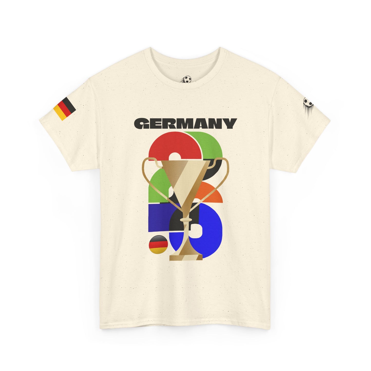 Germany Football T-Shirt - Unisex Germany Soccer Fan Tee with Flag (2026)