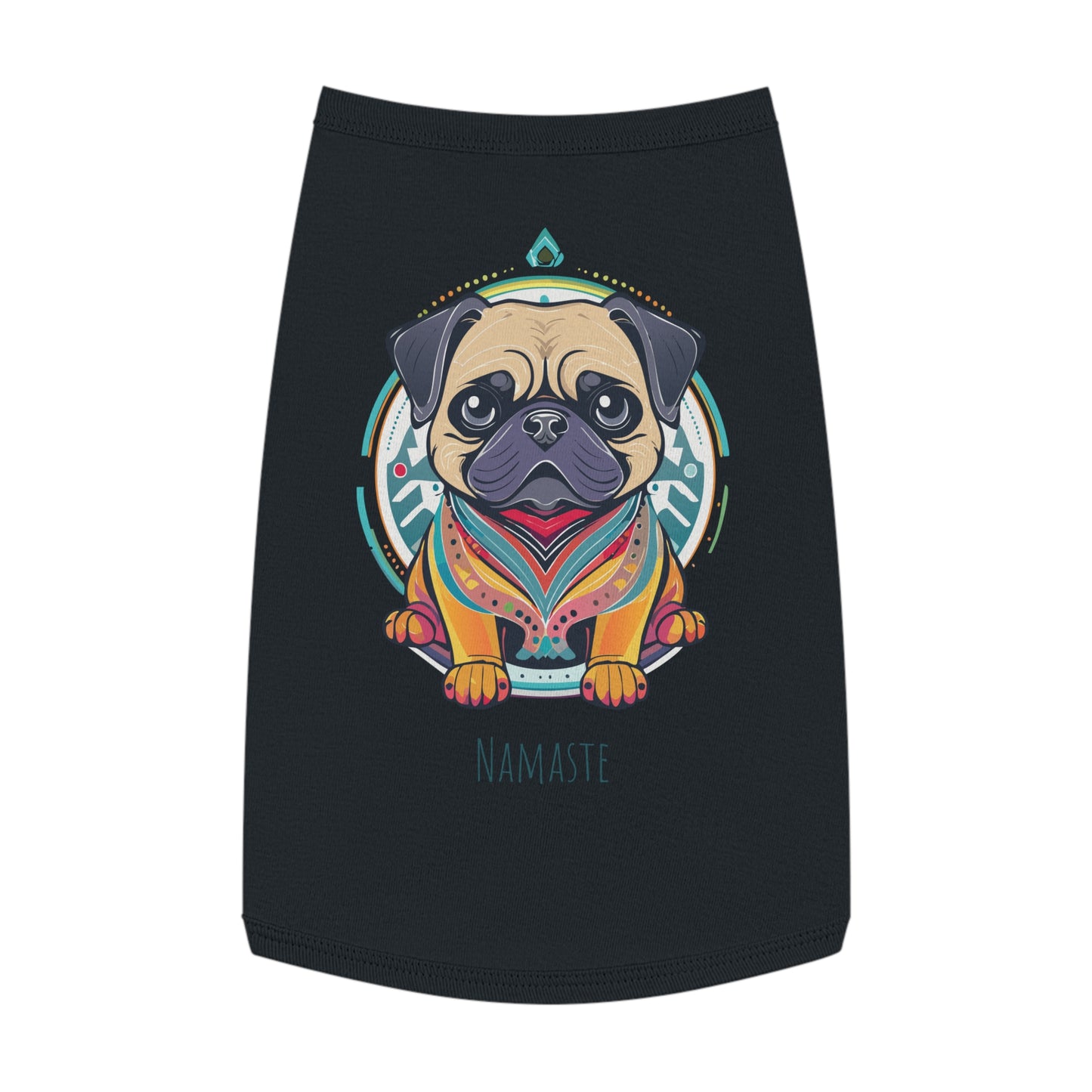 Namaste Pug Pet Tank Top, Stylish Dog Apparel, Yoga Pet Wear, Pet Summer Outfit, Dog Lover Gift, Funny Dog Shirt