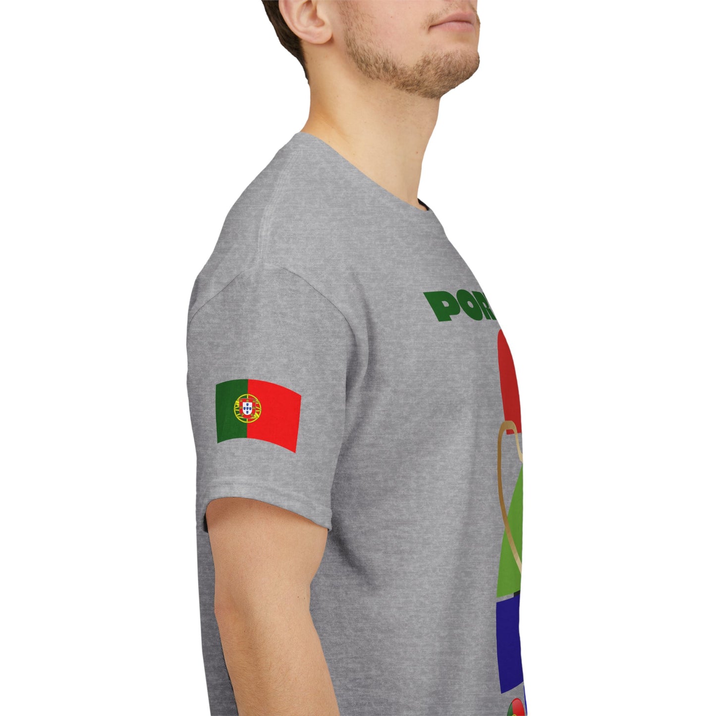 Portugal Football T-Shirt - Unisex Portugal Soccer Fan Tee with Flag (2026)
