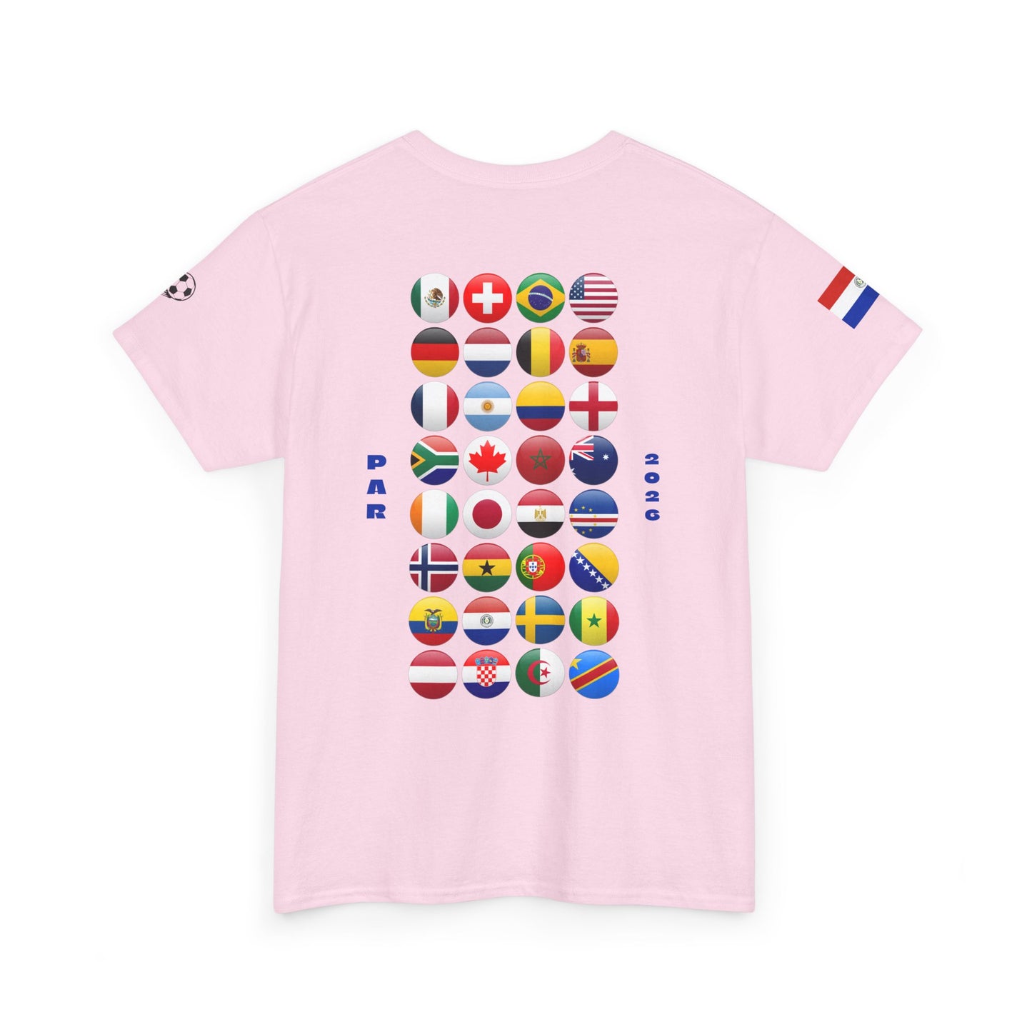 Paraguay Football T-Shirt - Unisex Paraguay Soccer Fan Tee with Flag (2026)