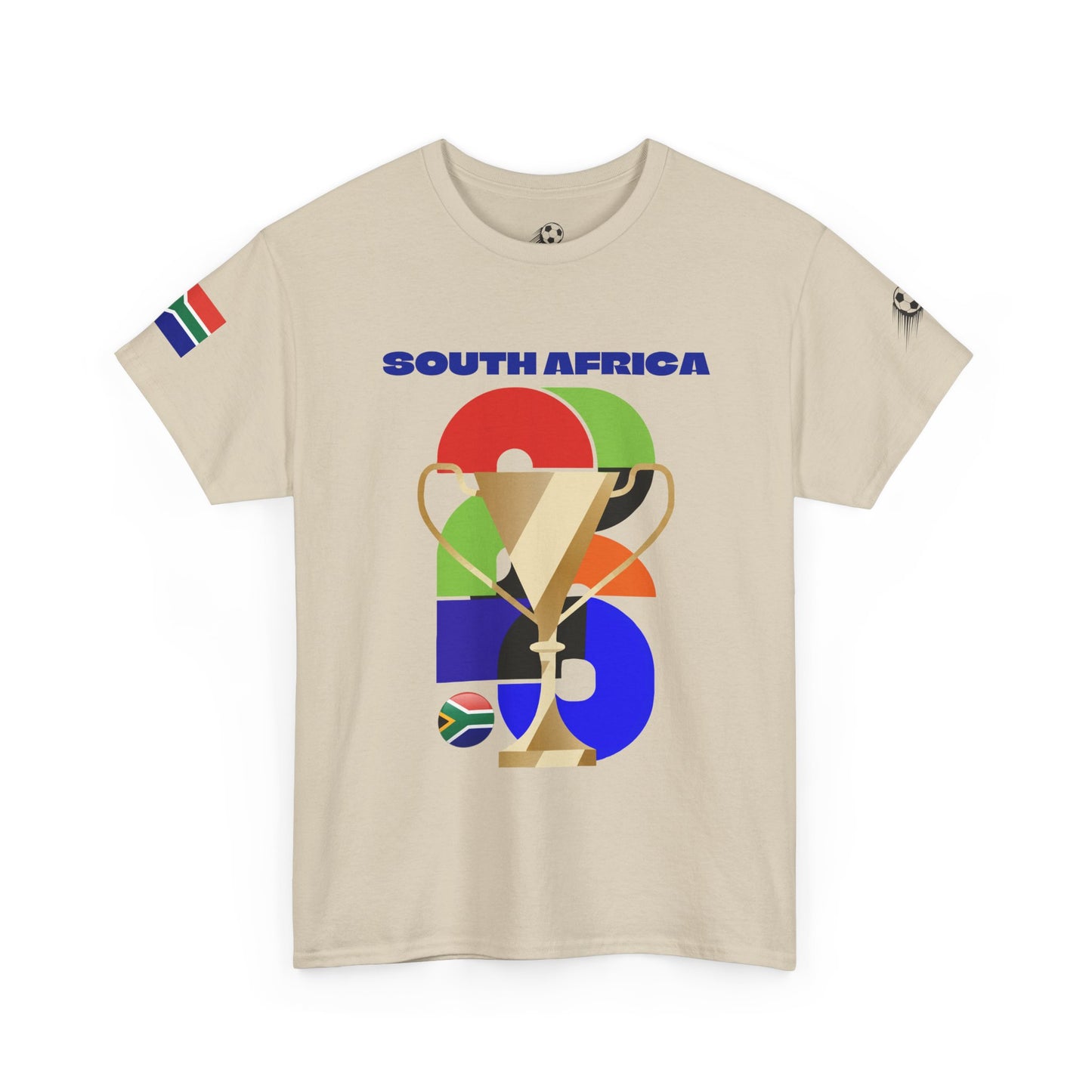 South Africa Football T-Shirt - Unisex South Africa Soccer Fan Tee with Flag (2026)