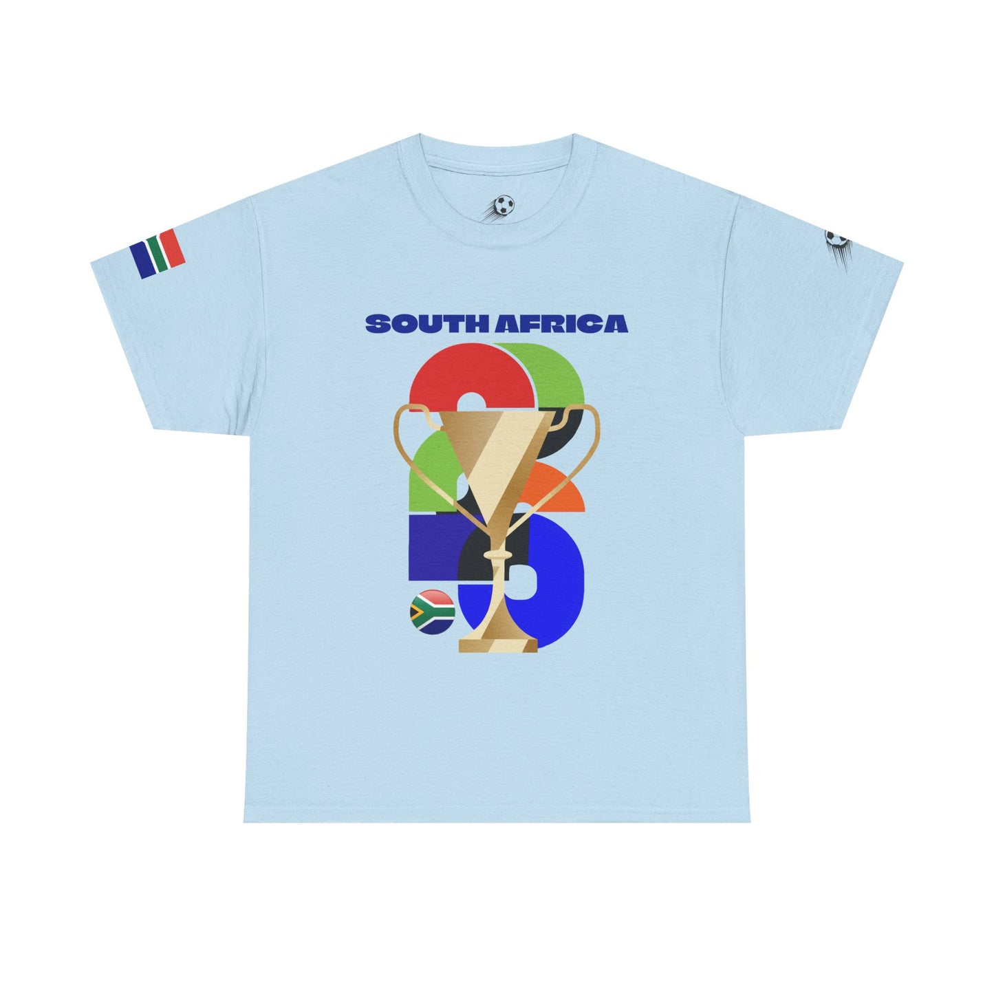 South Africa Football T-Shirt - Unisex South Africa Soccer Fan Tee with Flag (2026)