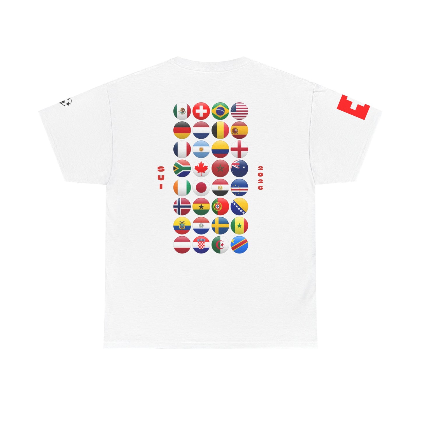 Switzerland Football T-Shirt - Unisex Switzerland Soccer Fan Tee with Flag (2026)