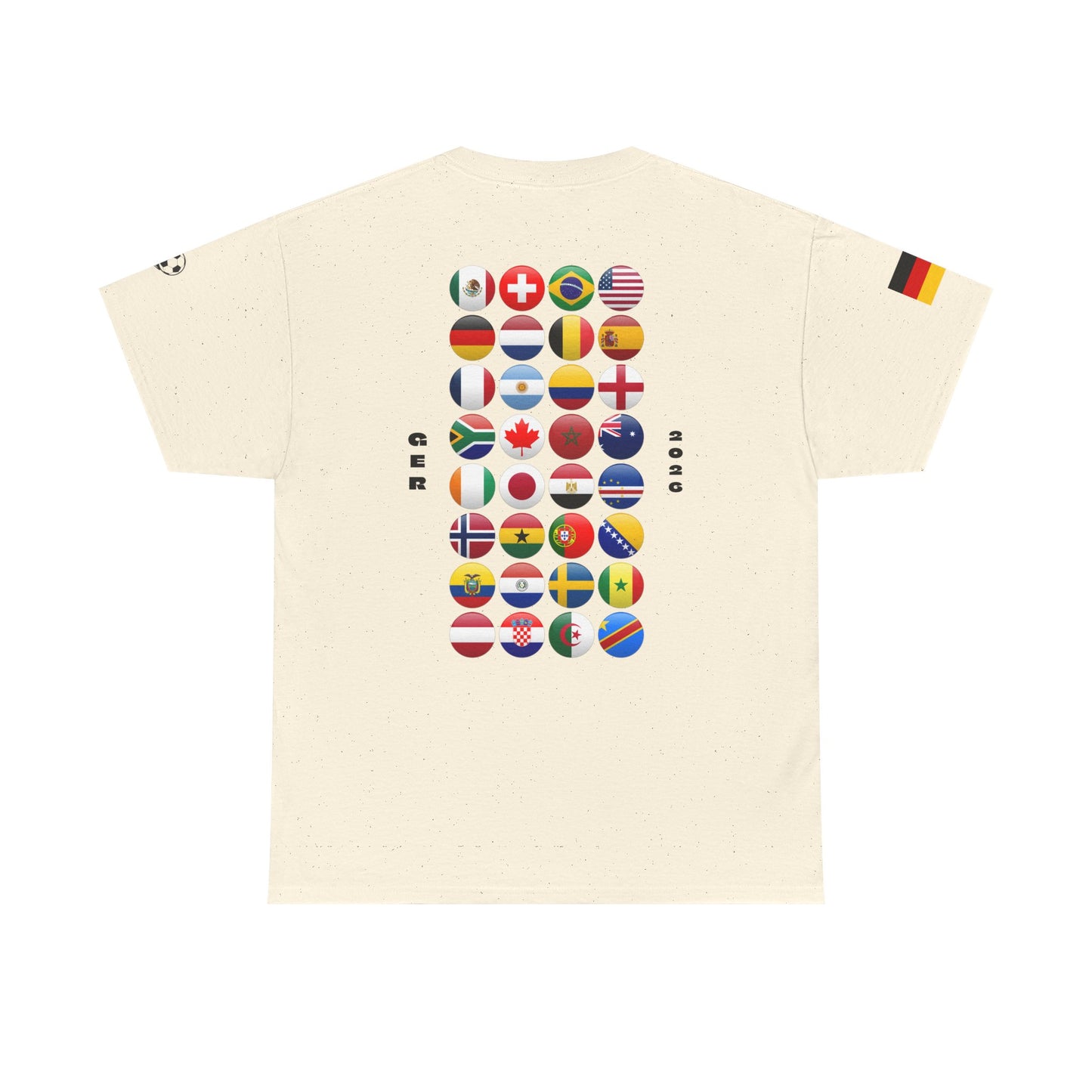 Germany Football T-Shirt - Unisex Germany Soccer Fan Tee with Flag (2026)
