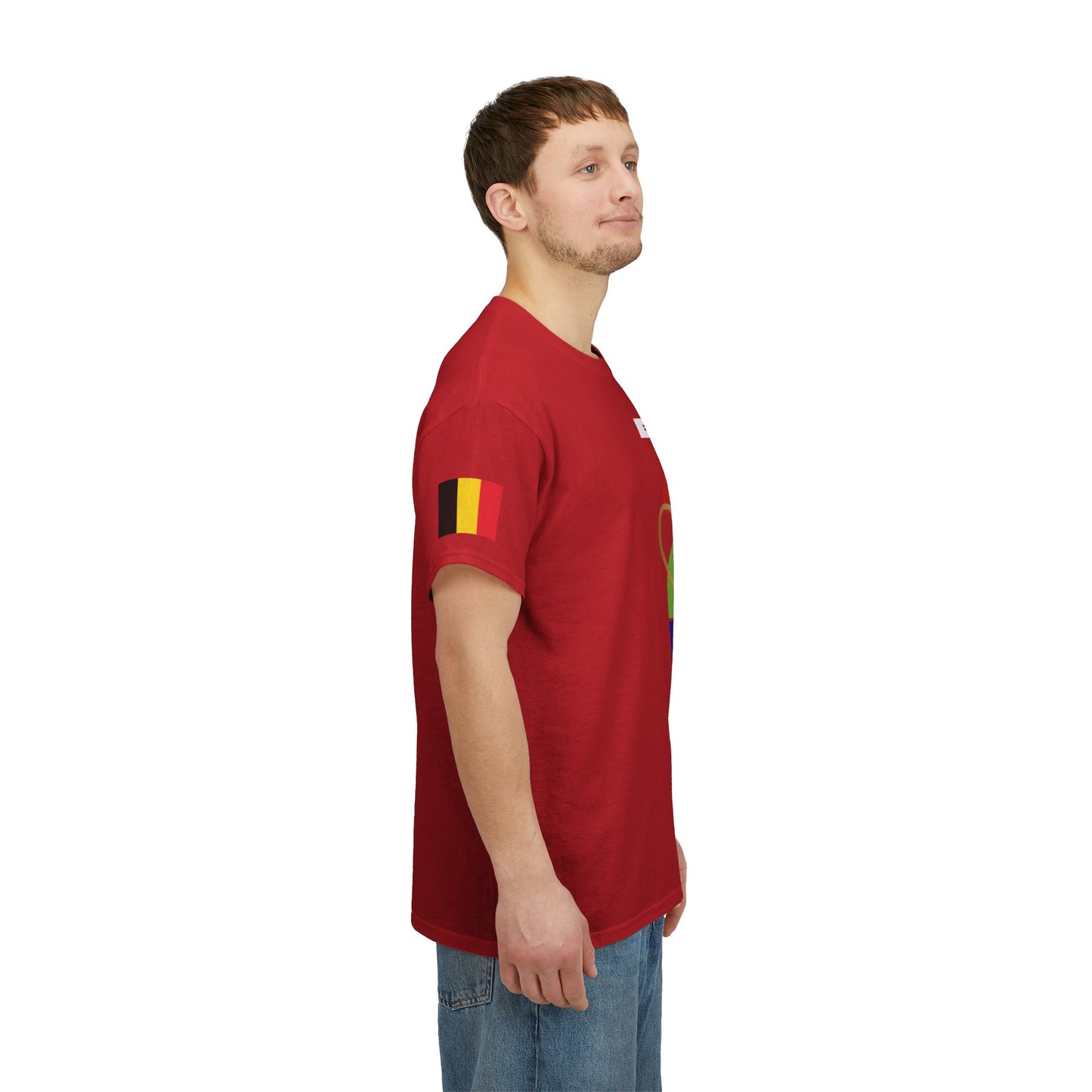 Belgium Football T-Shirt - Unisex Belgium Soccer Fan Tee with Flag (2026)