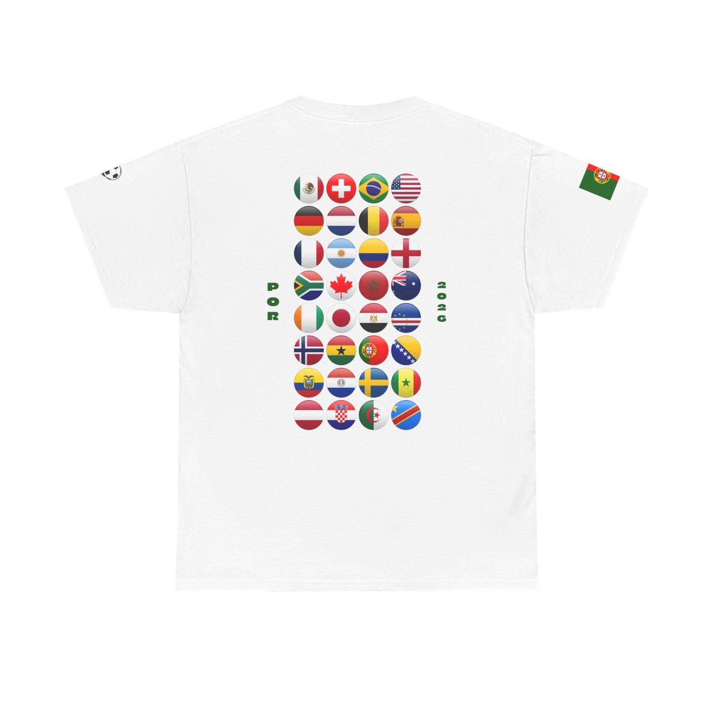 Portugal Football T-Shirt - Unisex Portugal Soccer Fan Tee with Flag (2026)