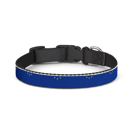 Cape Verde Soccer Dog Collar — Cape Verdean Flag Grid Clip-On Pet Collar, Fan Gear