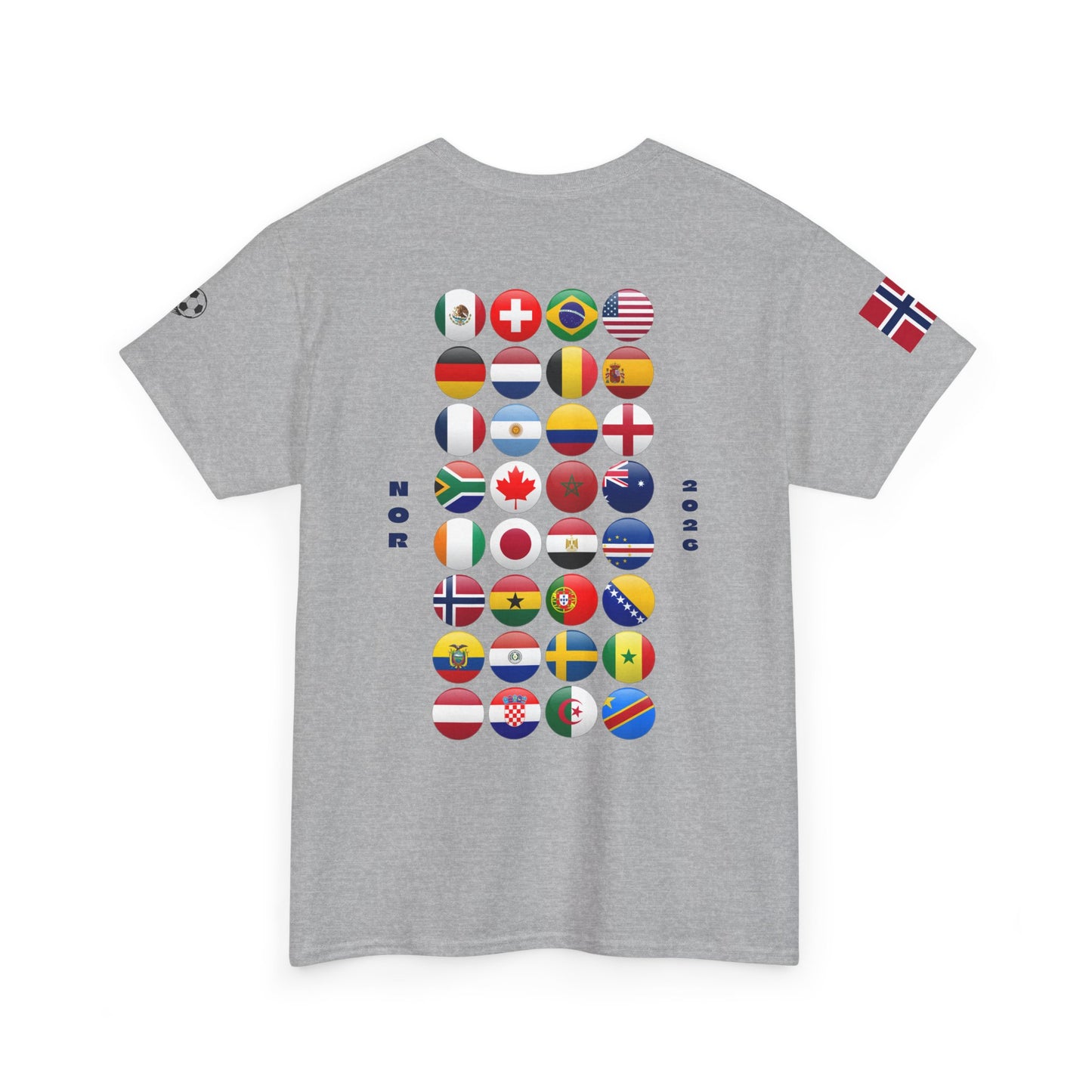 Norway Football T-Shirt - Unisex Norway Soccer Fan Tee with Flag (2026)