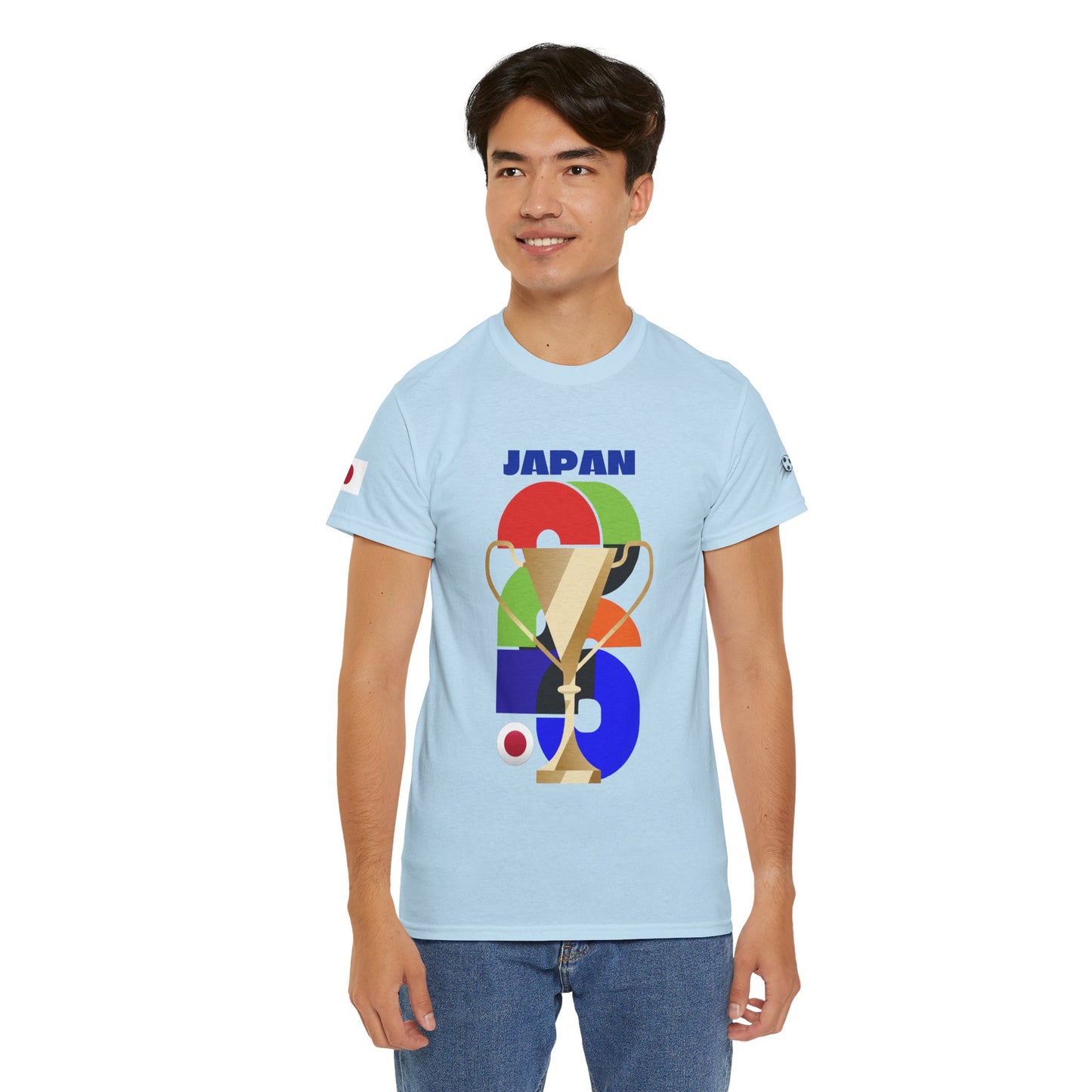 Japan Football T-Shirt - Unisex Japan Soccer Fan Tee with Flag (2026)