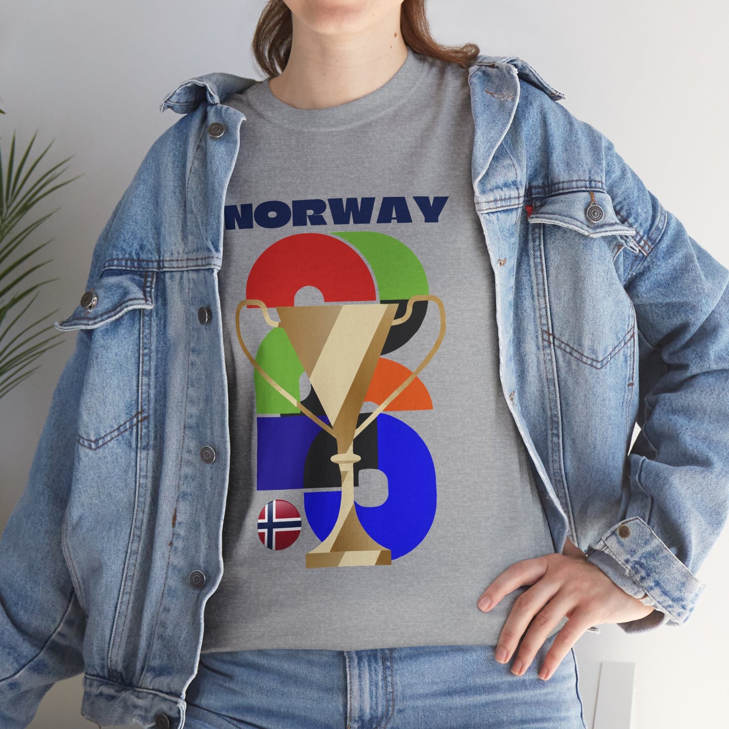 Norway Football T-Shirt - Unisex Norway Soccer Fan Tee with Flag (2026)