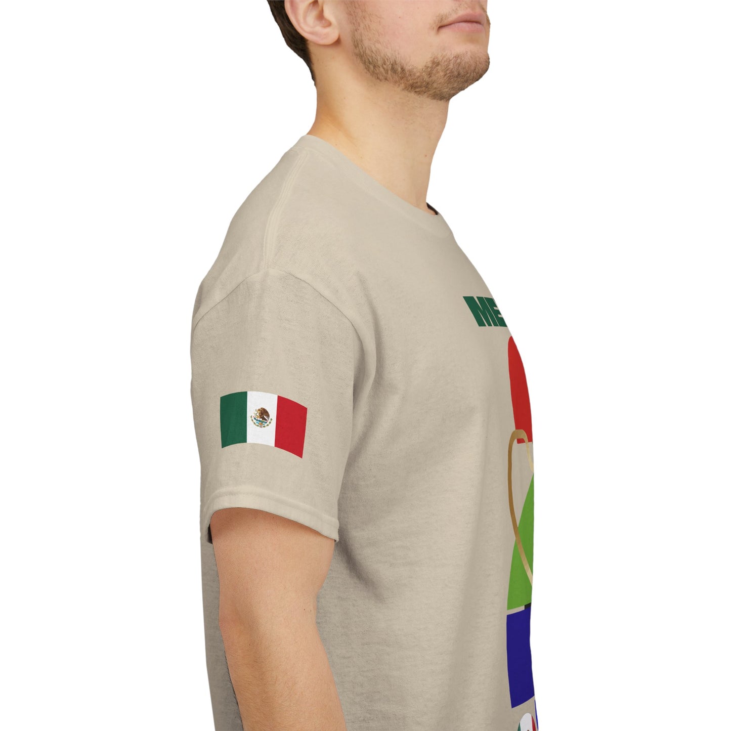 Mexico Football T-Shirt - Unisex Mexico Soccer Fan Tee with Flag (2026)