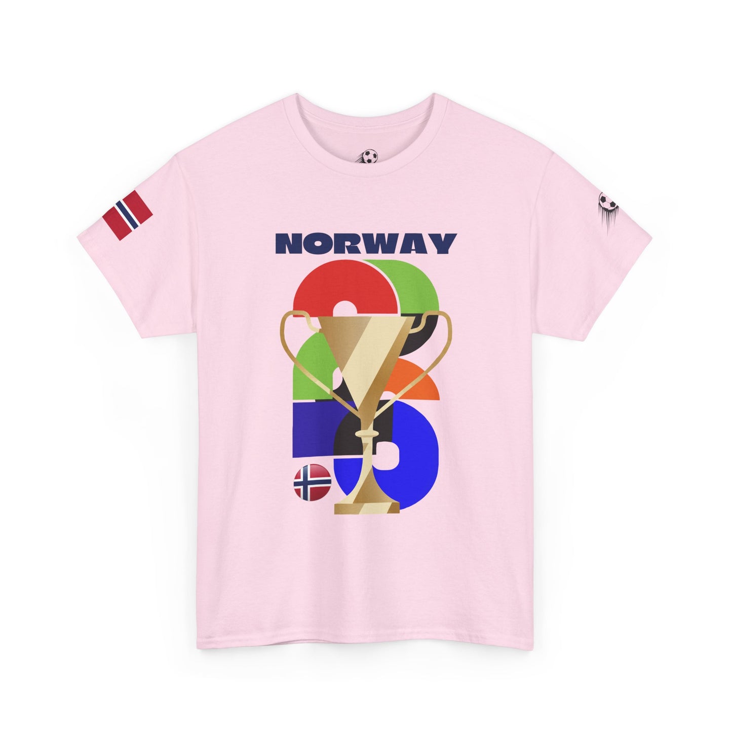 Norway Football T-Shirt - Unisex Norway Soccer Fan Tee with Flag (2026)