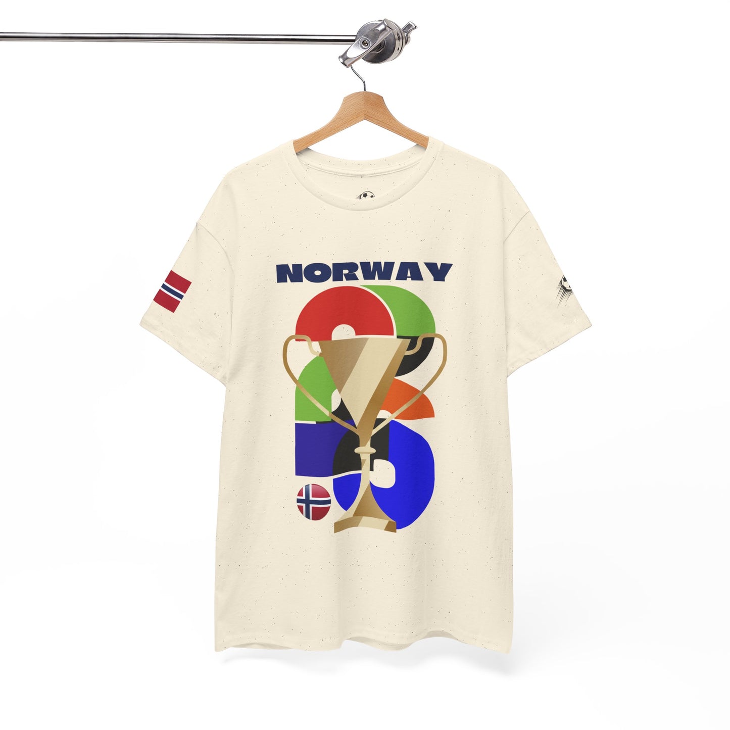 Norway Football T-Shirt - Unisex Norway Soccer Fan Tee with Flag (2026)