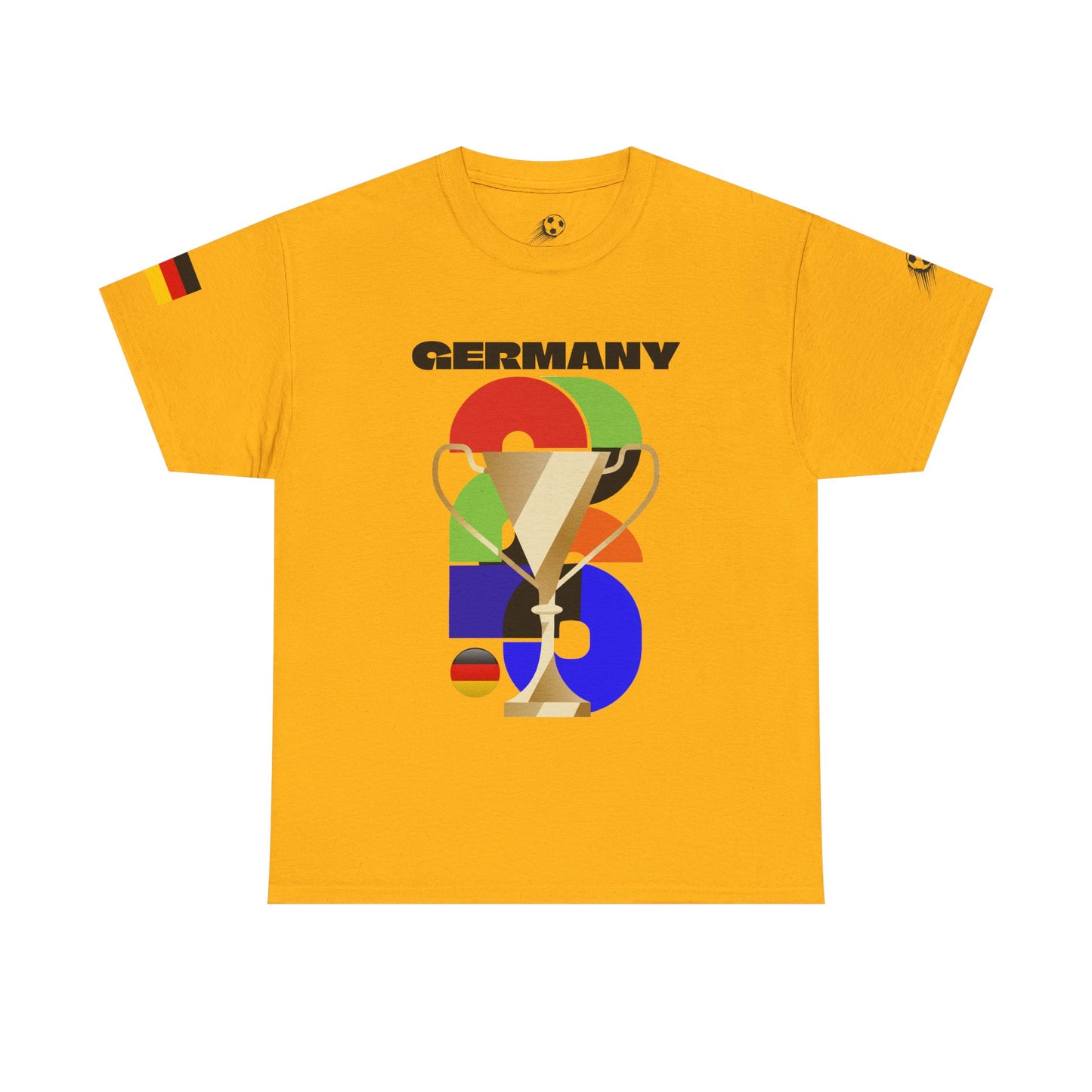 Germany Football T-Shirt - Unisex Germany Soccer Fan Tee with Flag (2026)