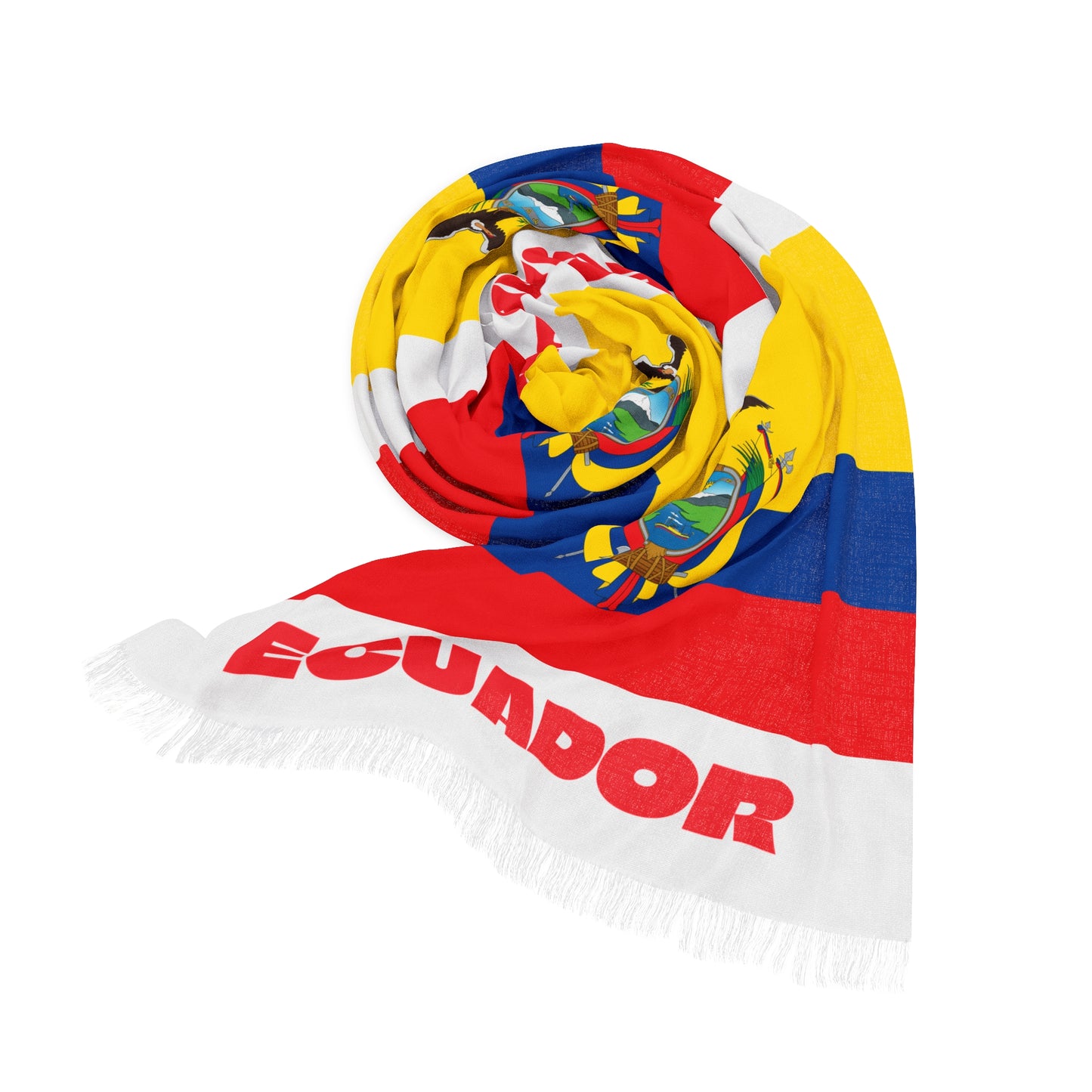 Ecuador Soccer Scarf - Ecuador Football Supporter Scarf with Flag (2026)